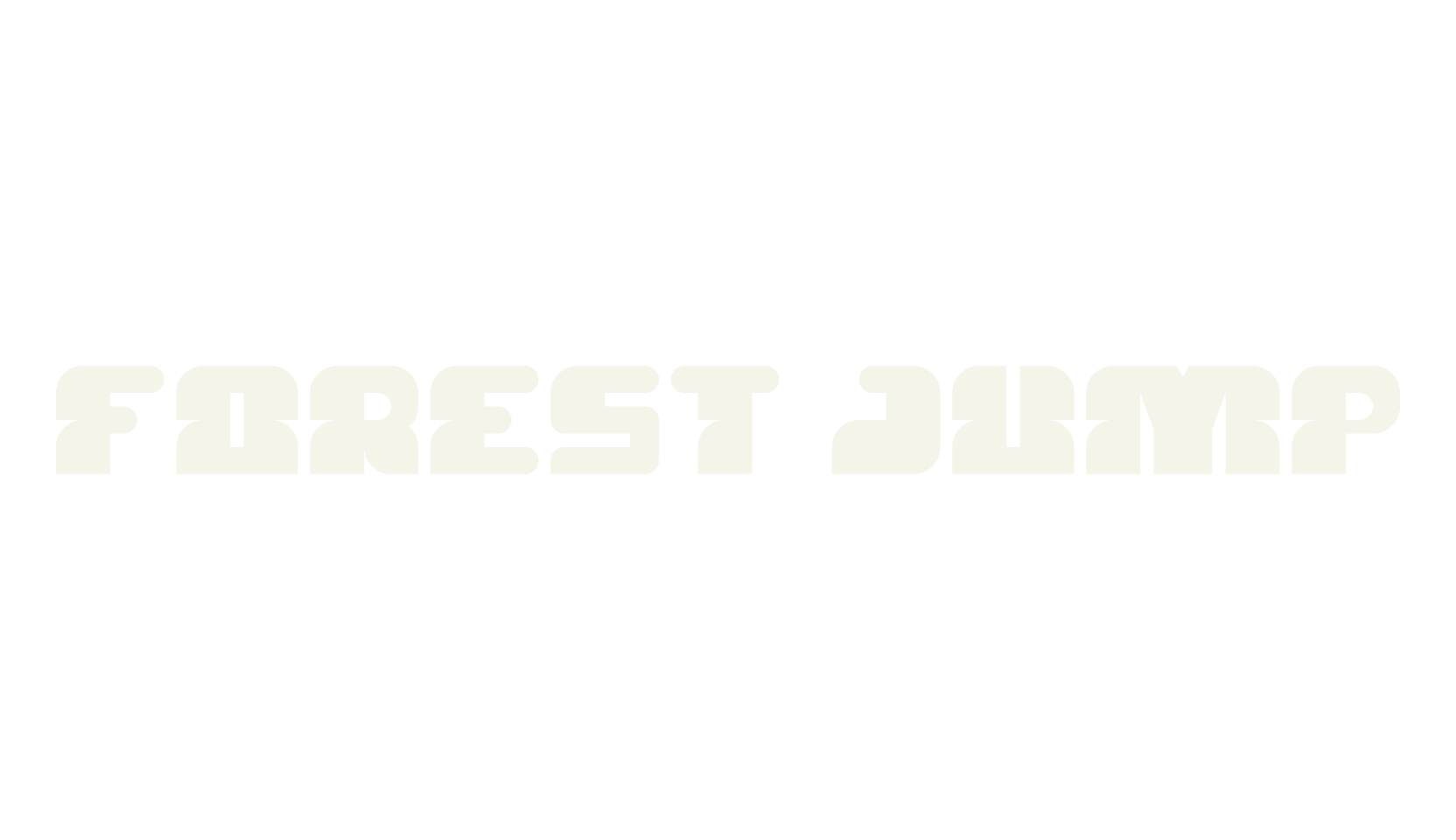 FOREST JUMP, display market font preview