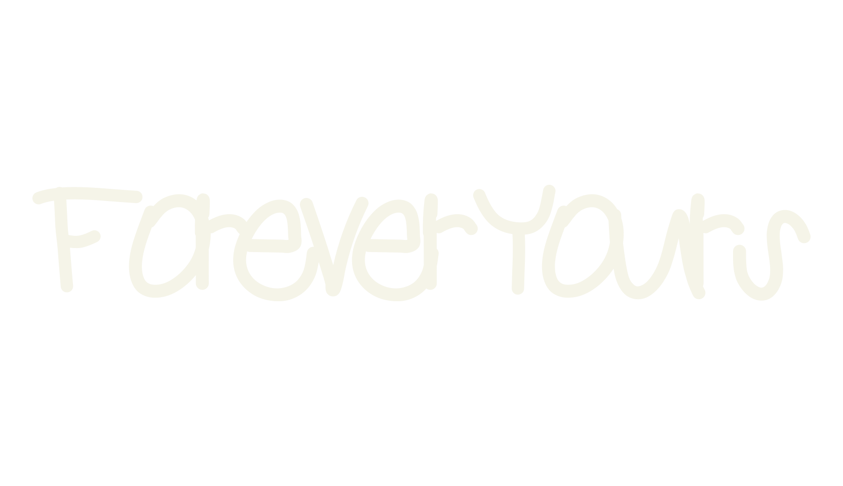 ForeverYours, handwritten font preview