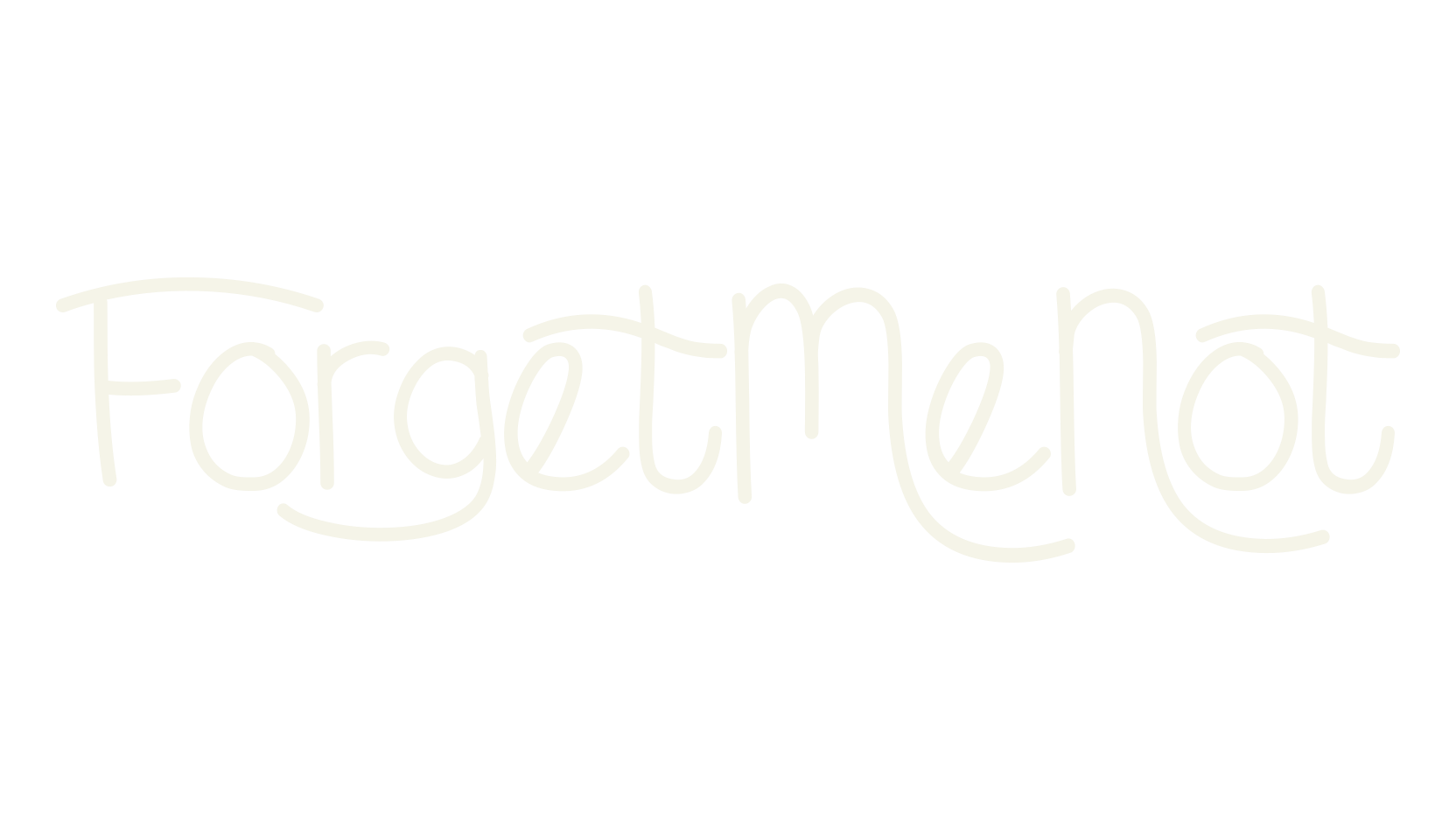 ForgetMeNot, handwritten font preview