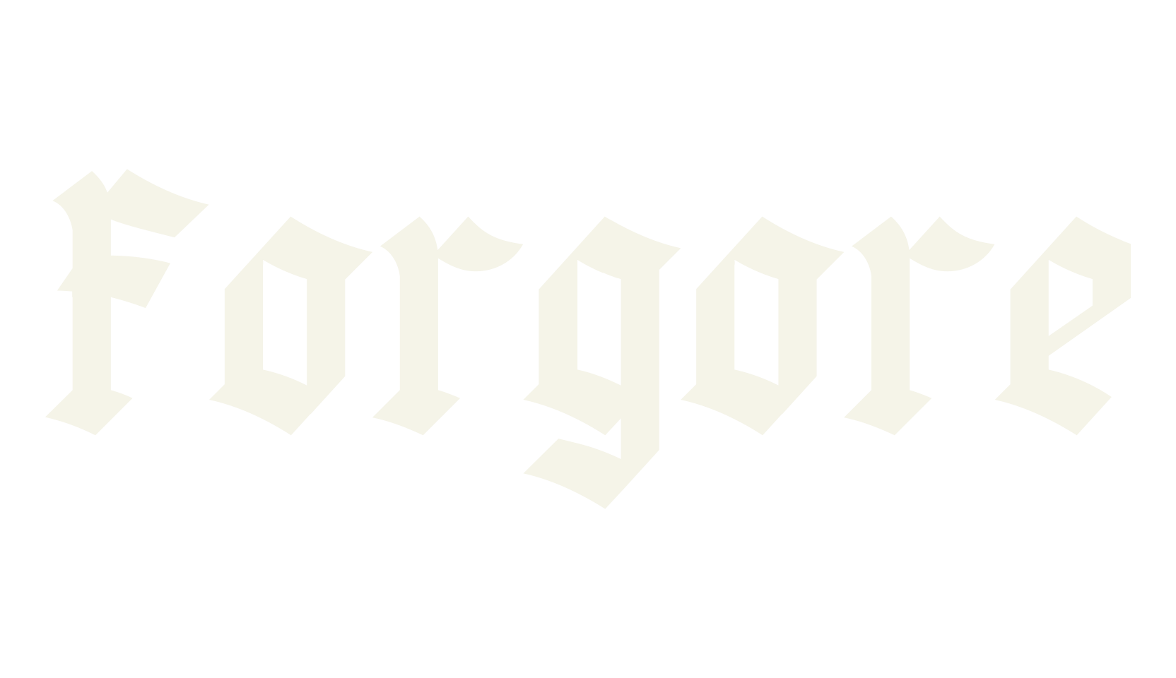 Forgore, fantasy font preview
