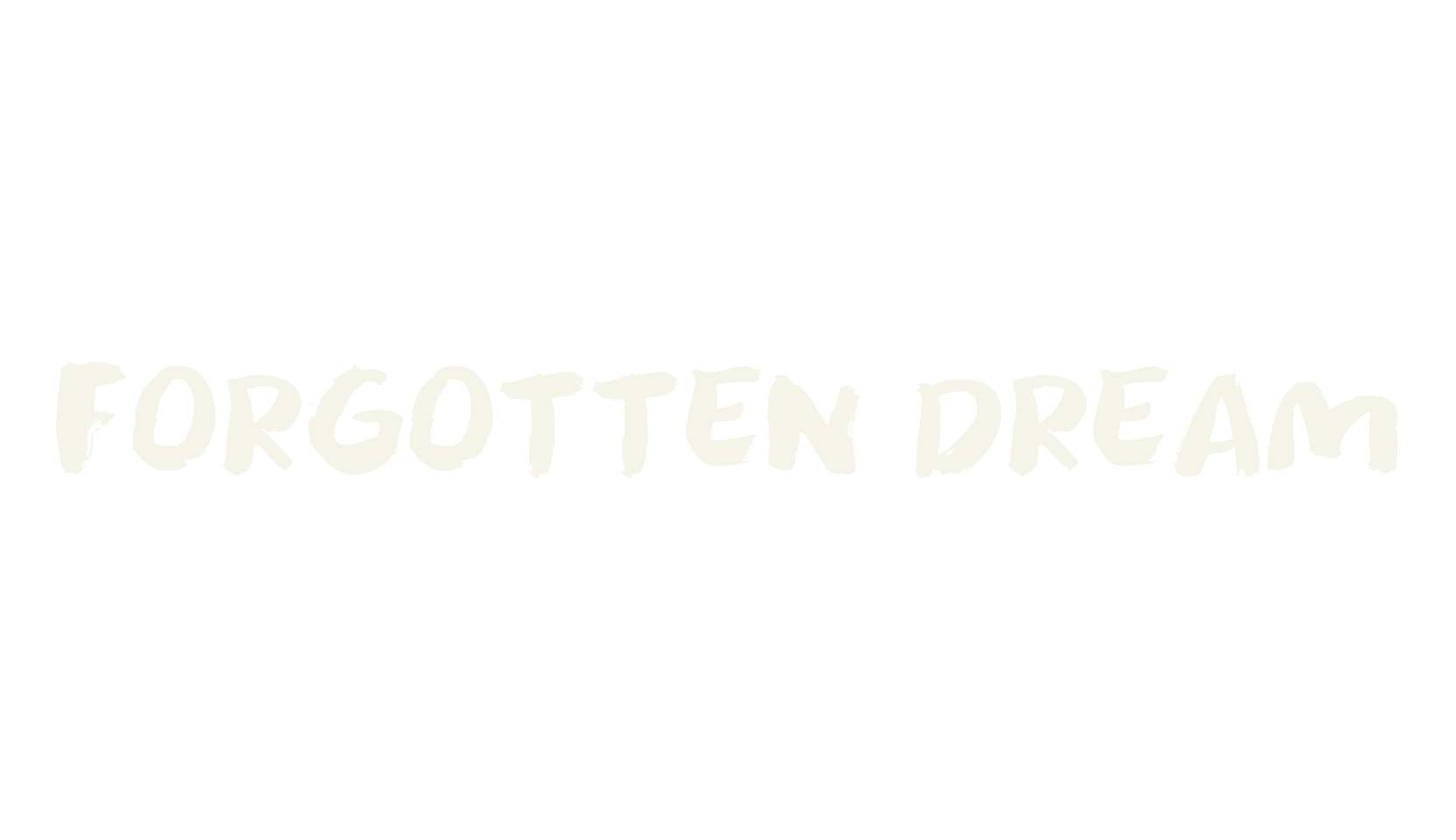 Forgotten Dream, handwritten font preview
