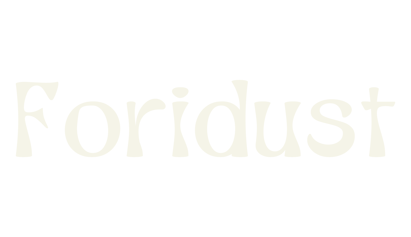 Foridust, fashion script font preview