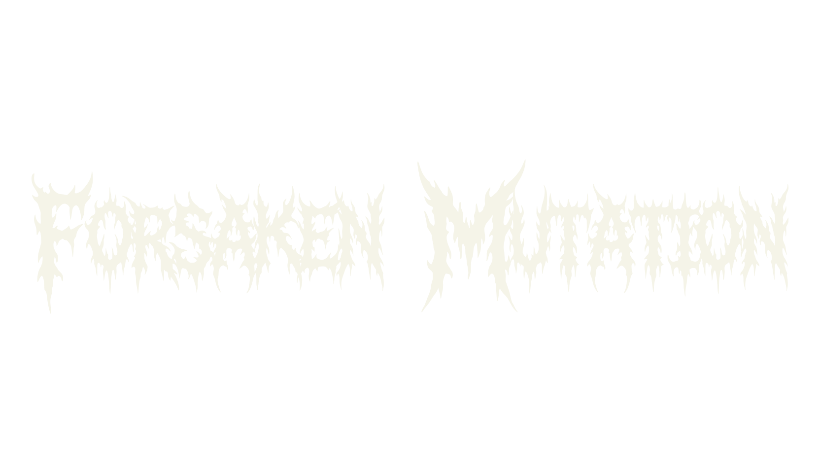 Forsaken Mutation, metal font preview