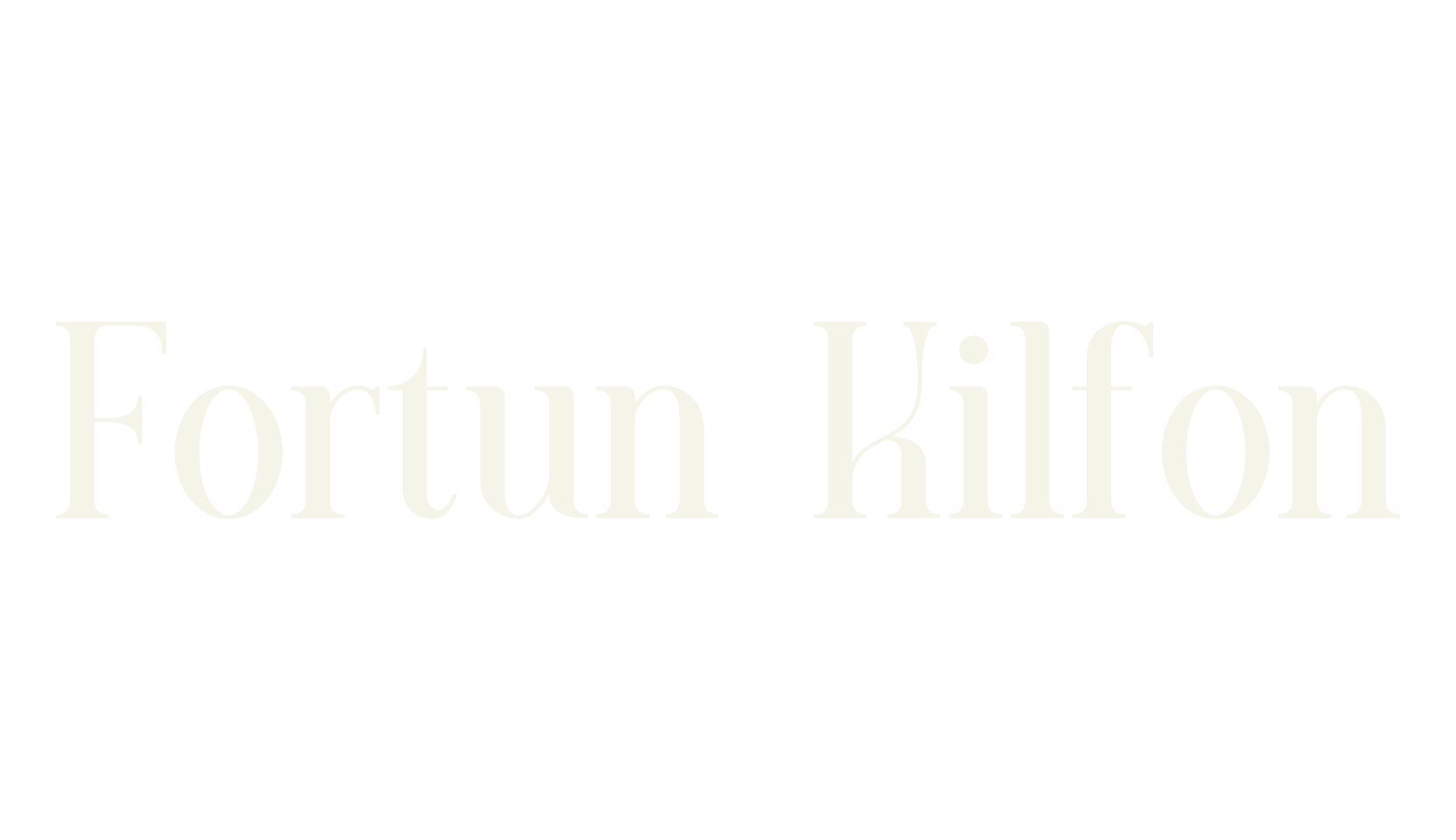 Fortun Kilfon, serif font preview