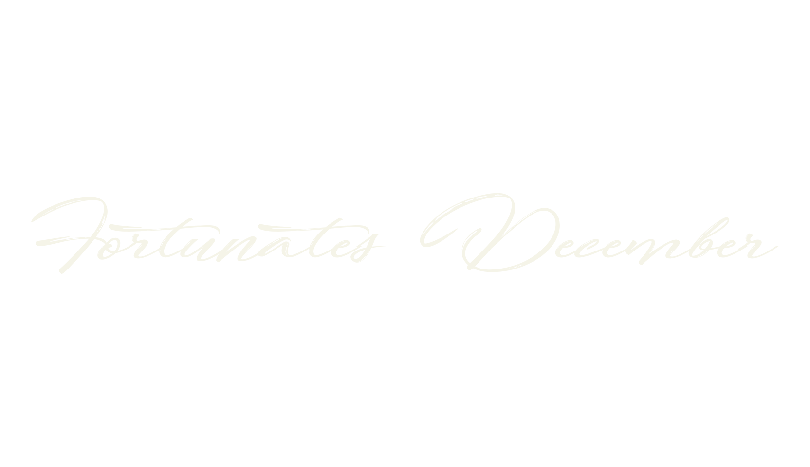Fortunates December, wide font preview