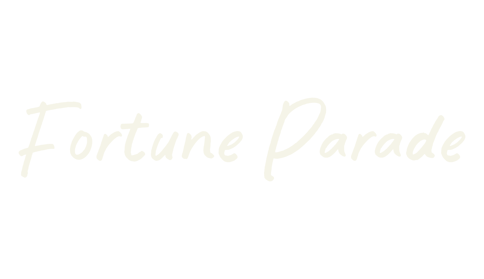 Fortune Parade, handwriting font preview