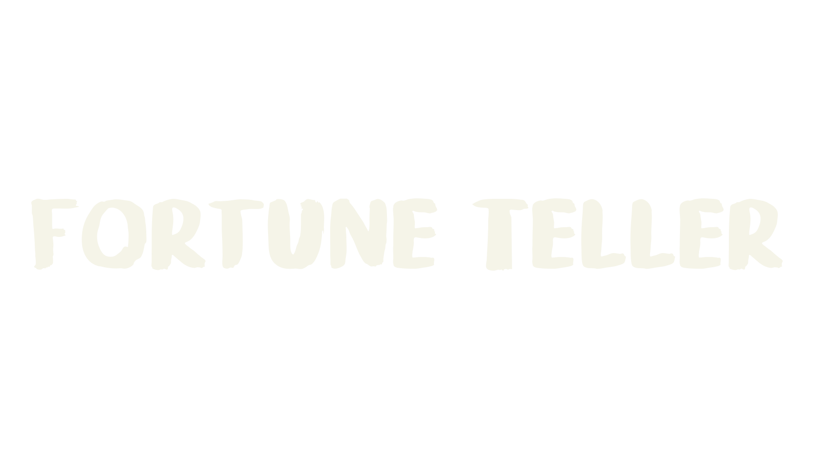 Fortune Teller, design font preview