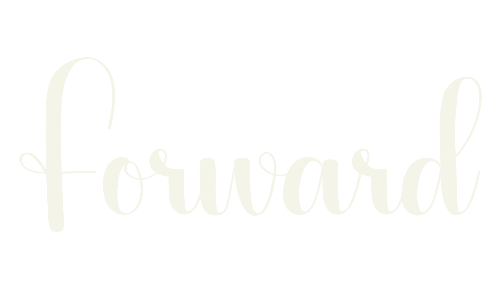 Forward, calligraphy font preview