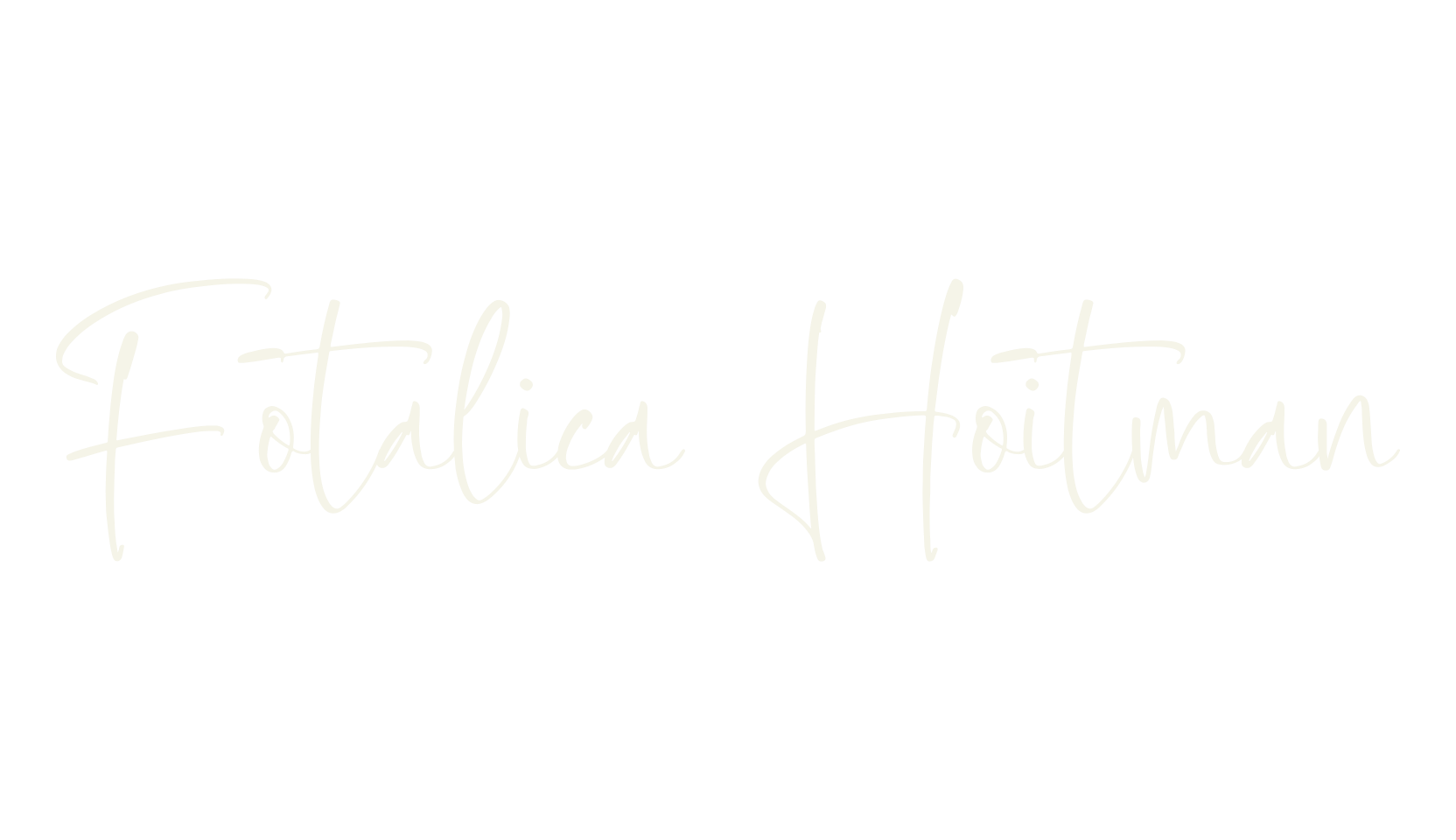 Fotalica Hoitman, script font preview