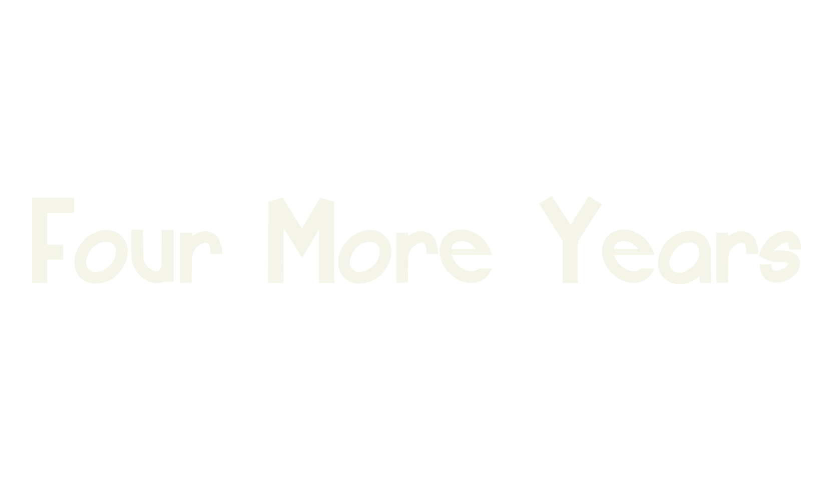 Four More Years, display font preview