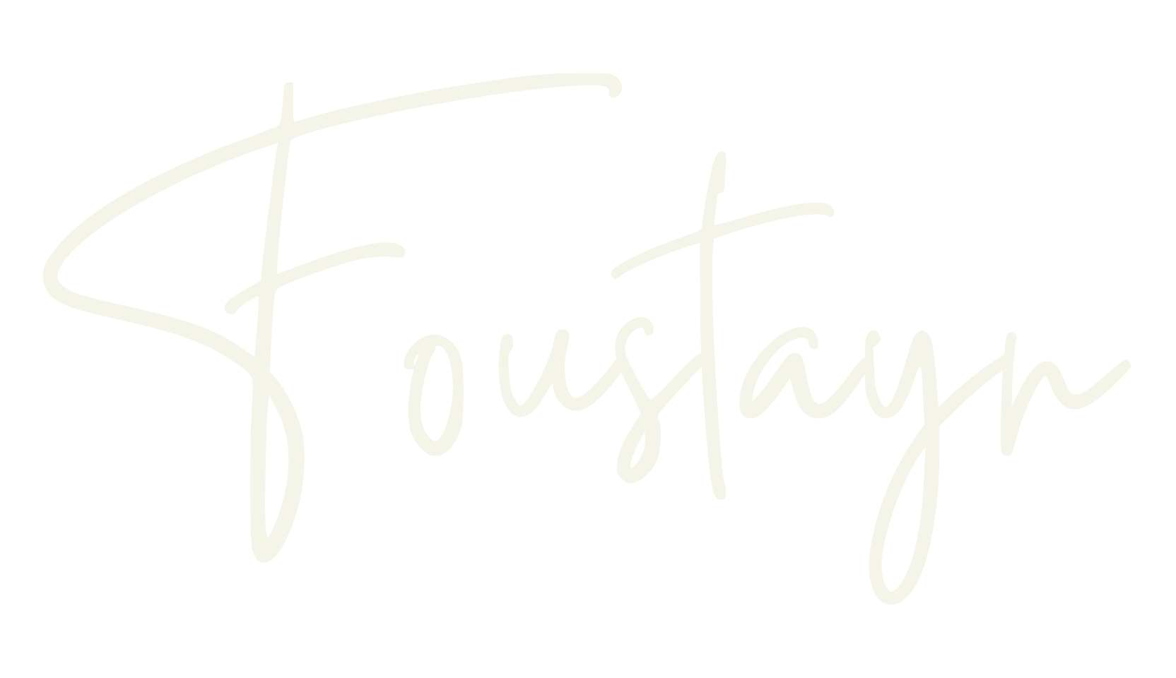 Foustayn, handwritten font preview