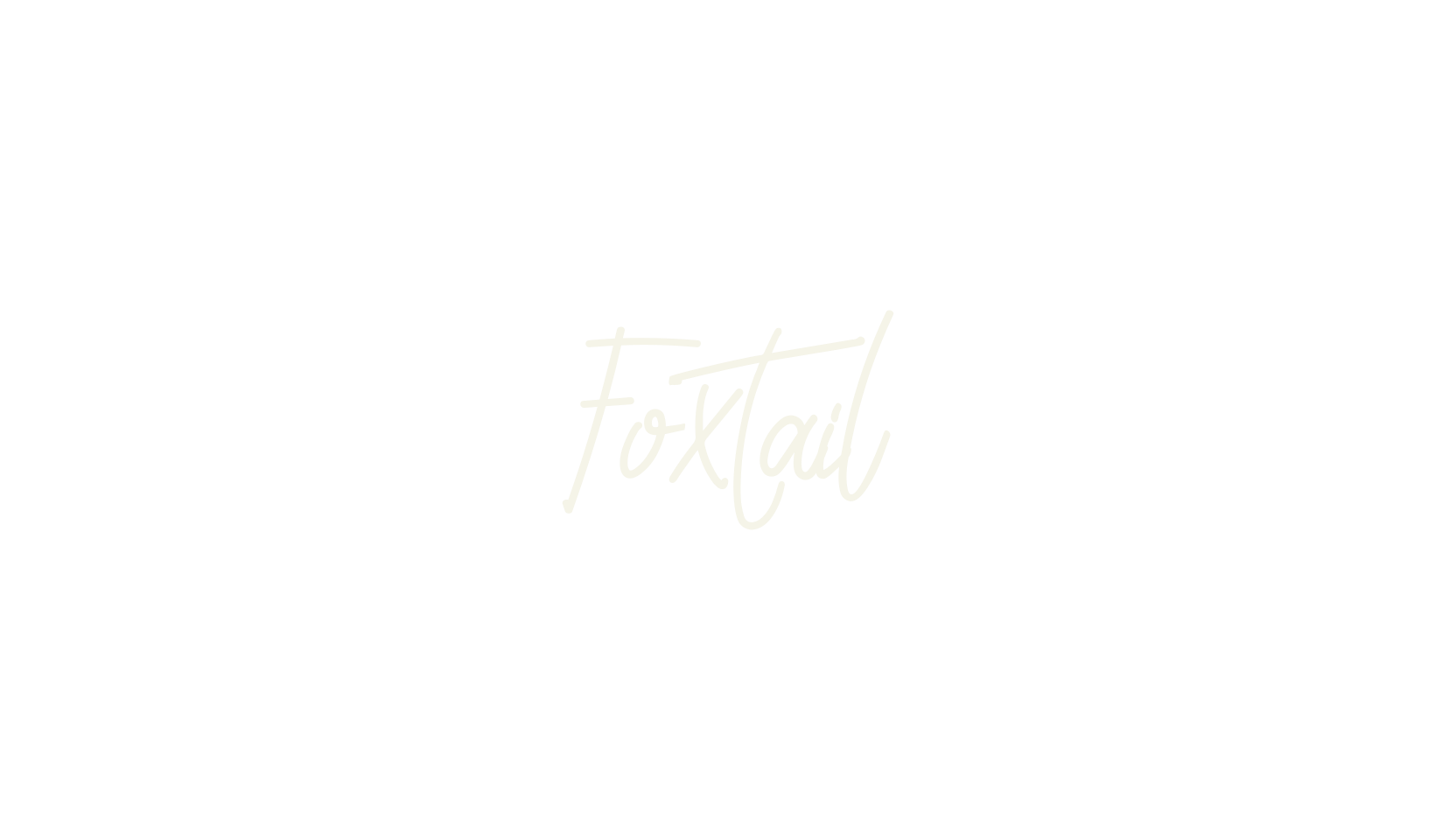 Foxtail, cursive font preview