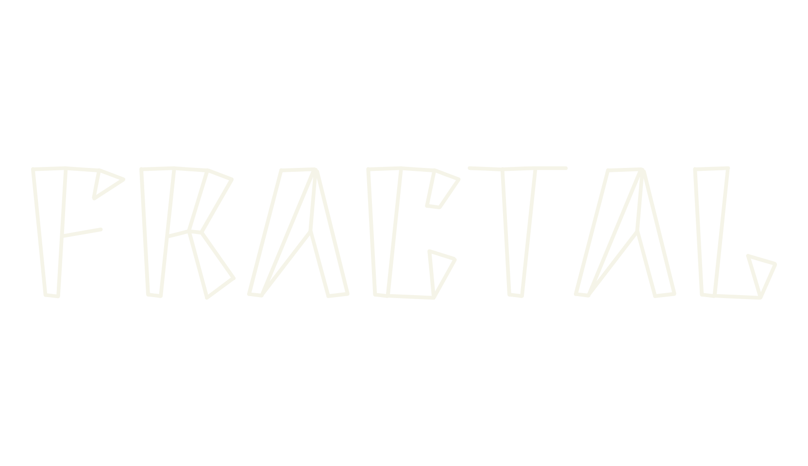 Fractal, sans serif font preview