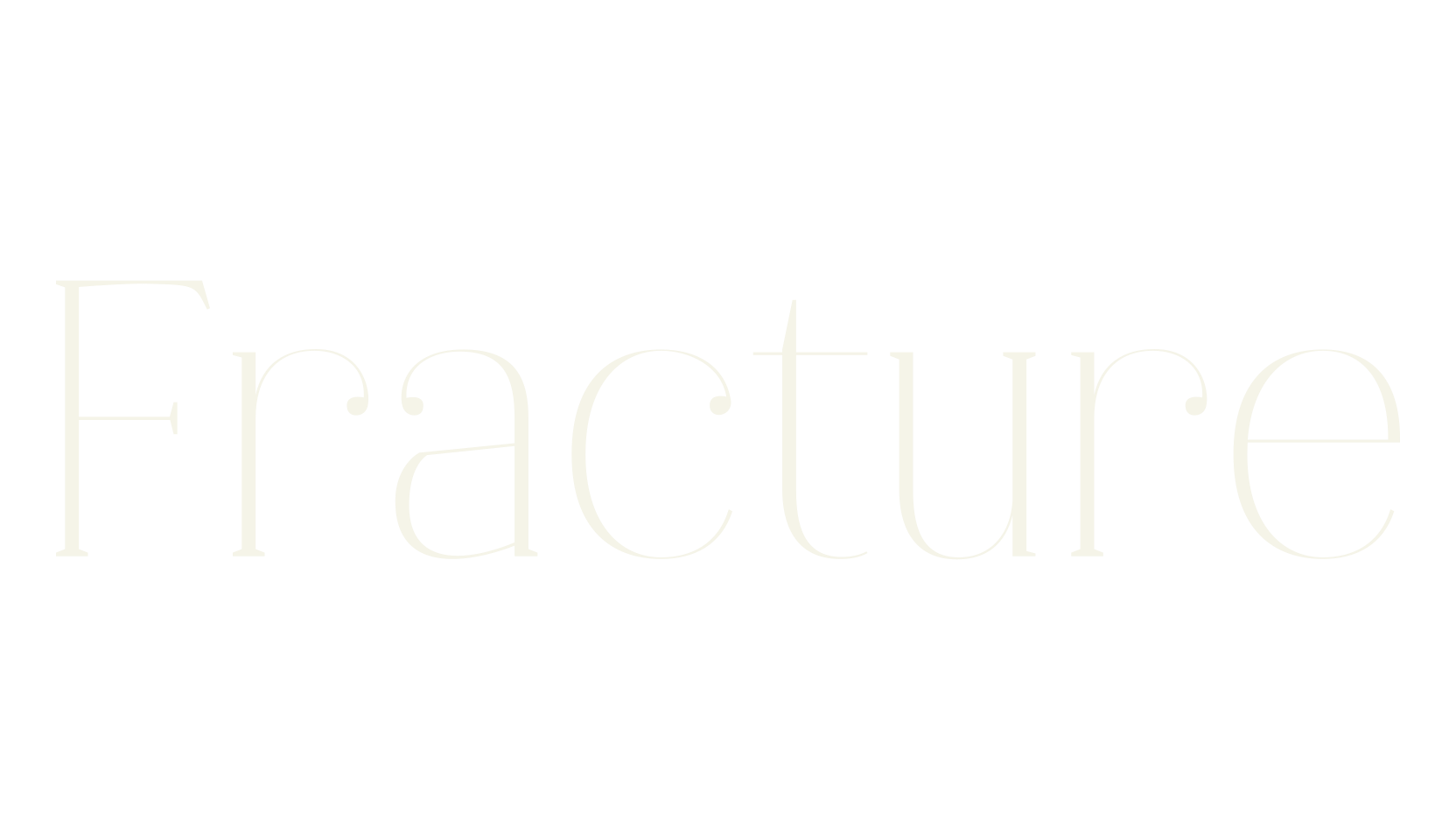 Fracture, creative font preview