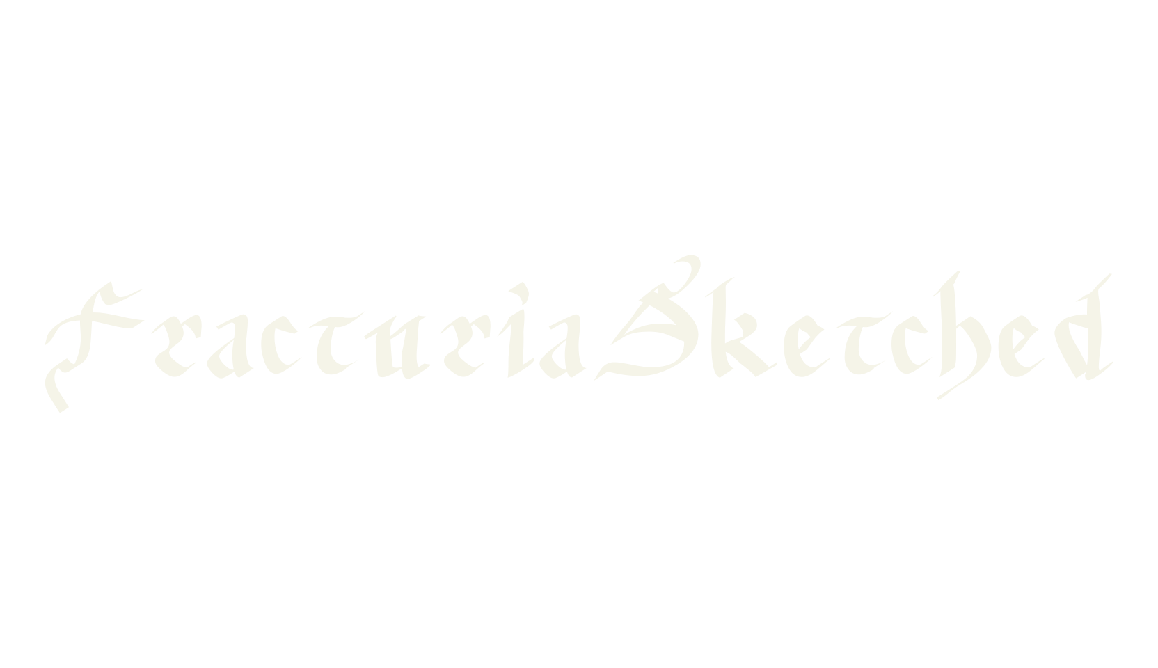 FracturiaSketched, fantasy font preview