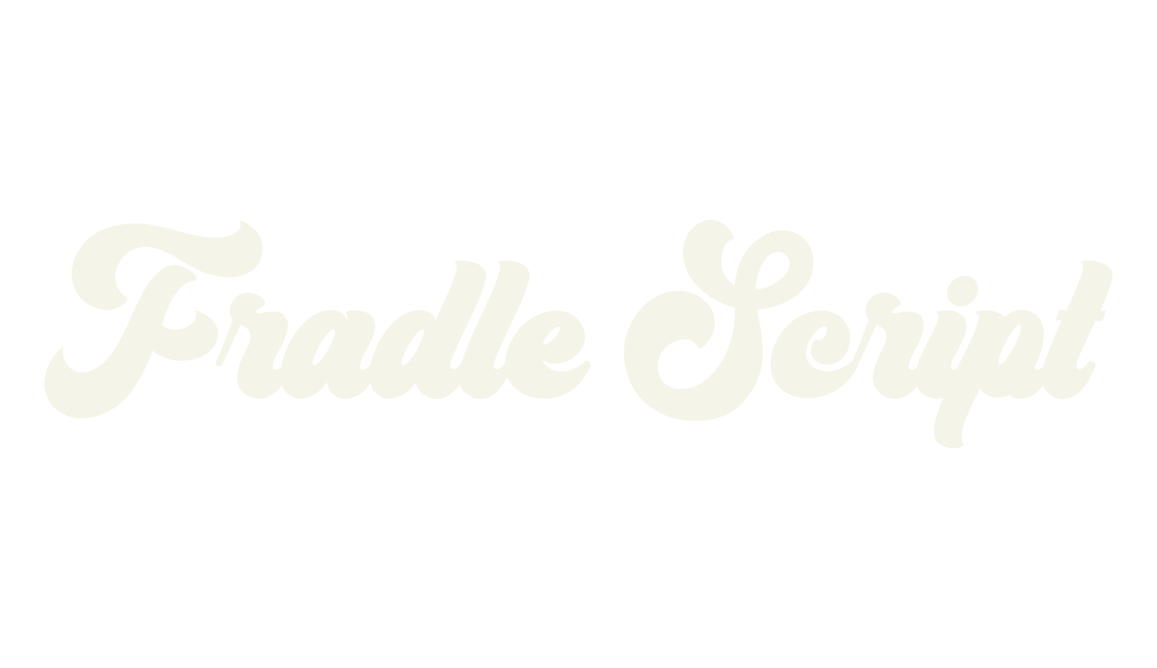 Fradle Script, calligraphy font preview