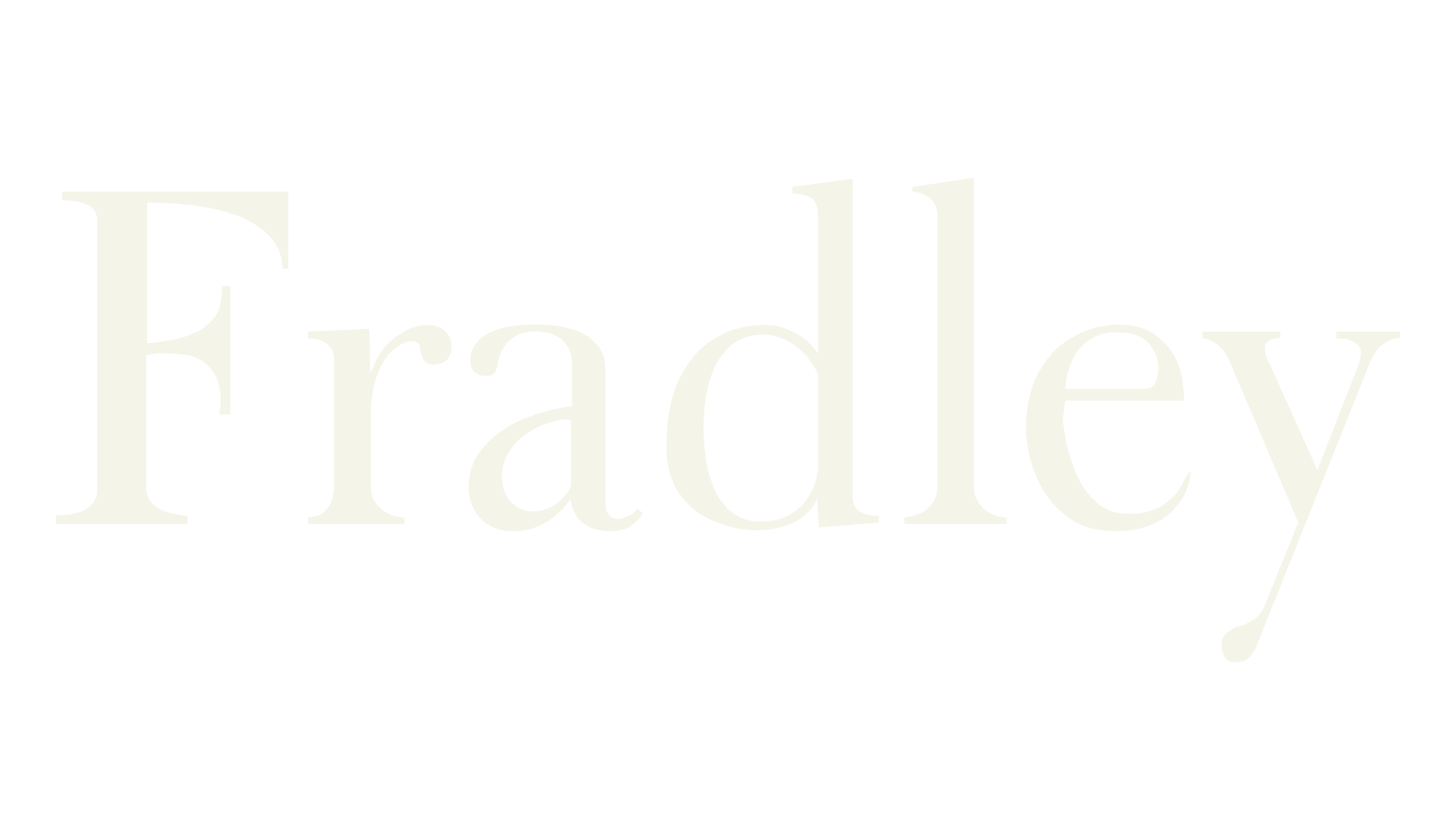 Fradley, serif font preview