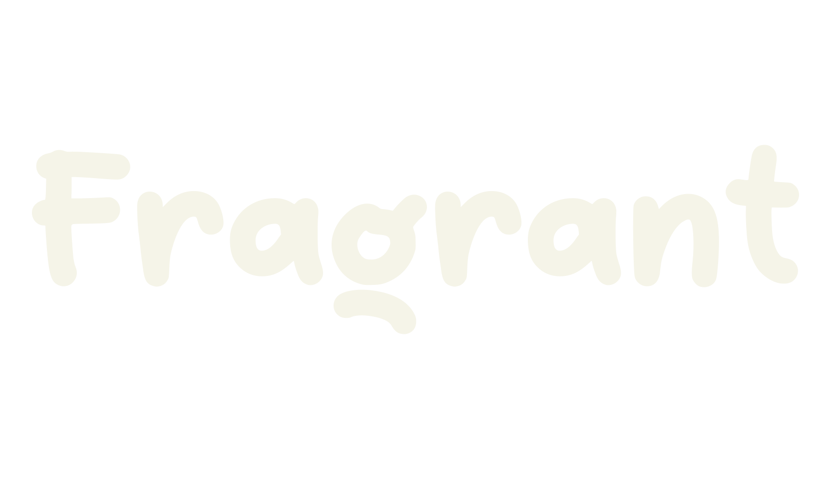 Fragrant, bold font preview
