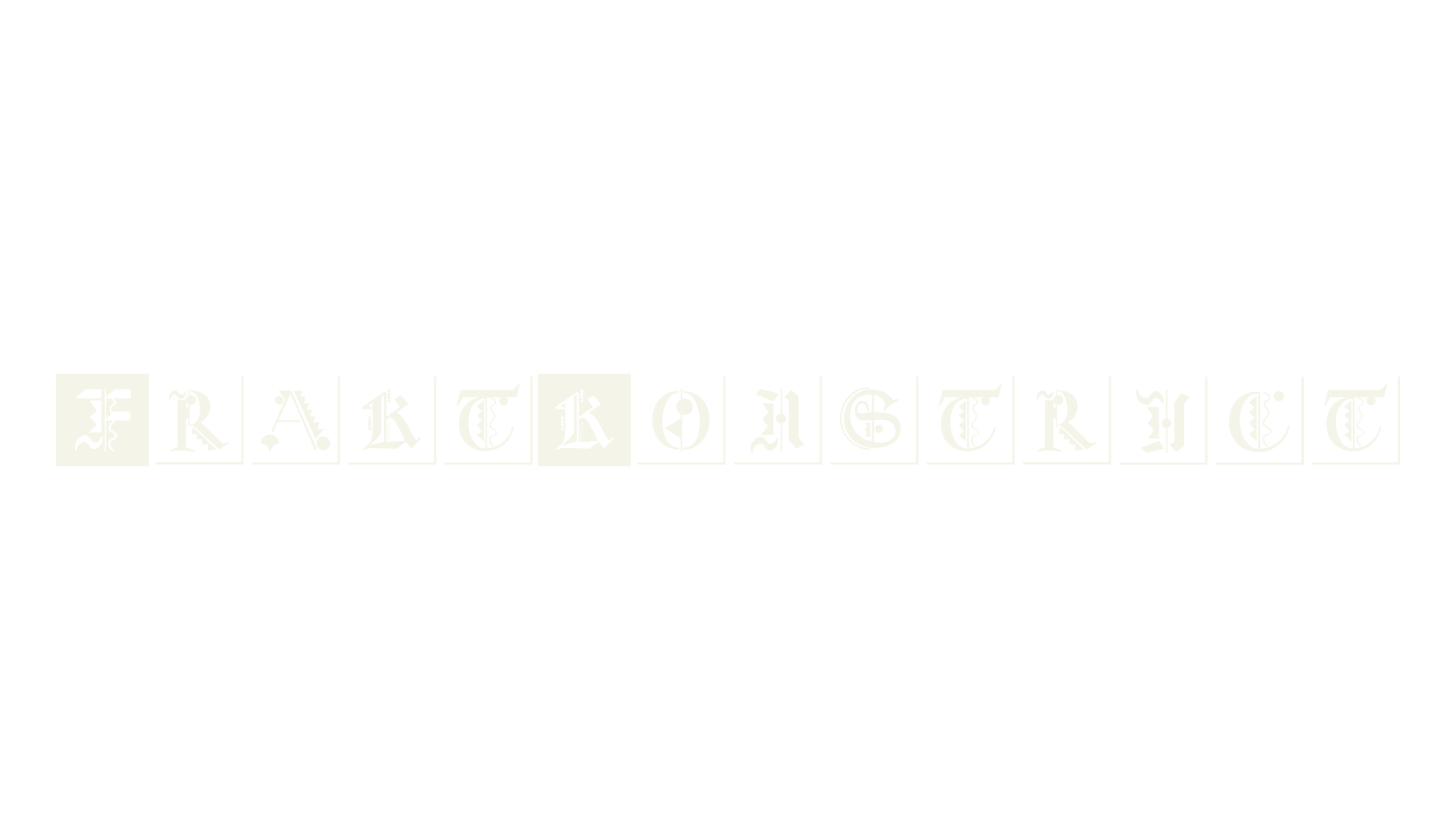 FraktKonstruct, fantasy font preview