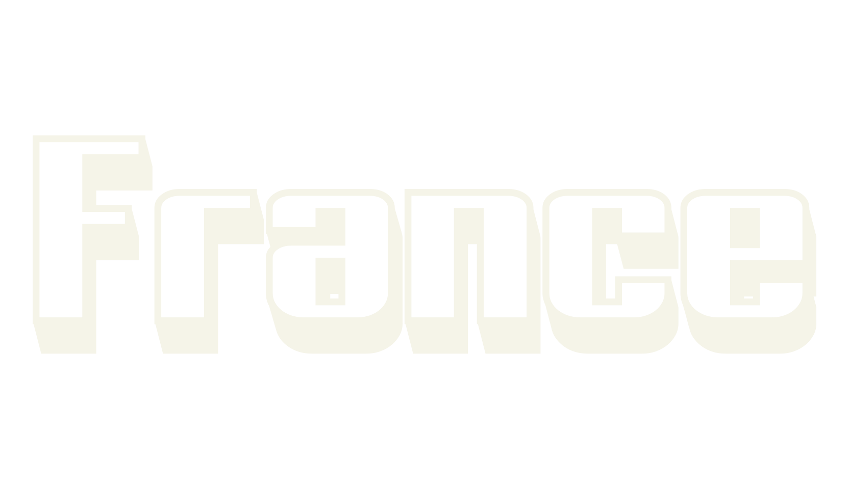 France, 3d font preview