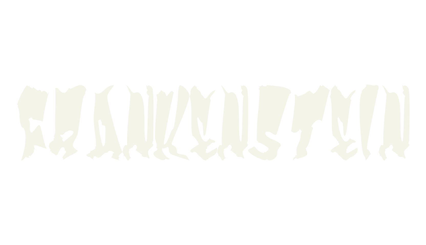 Frankenstein, wavy font preview