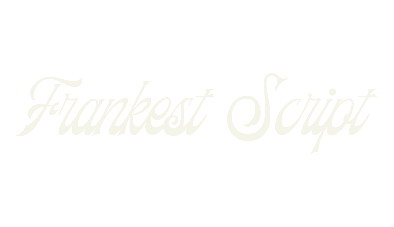 Frankest Script, fashion script font preview