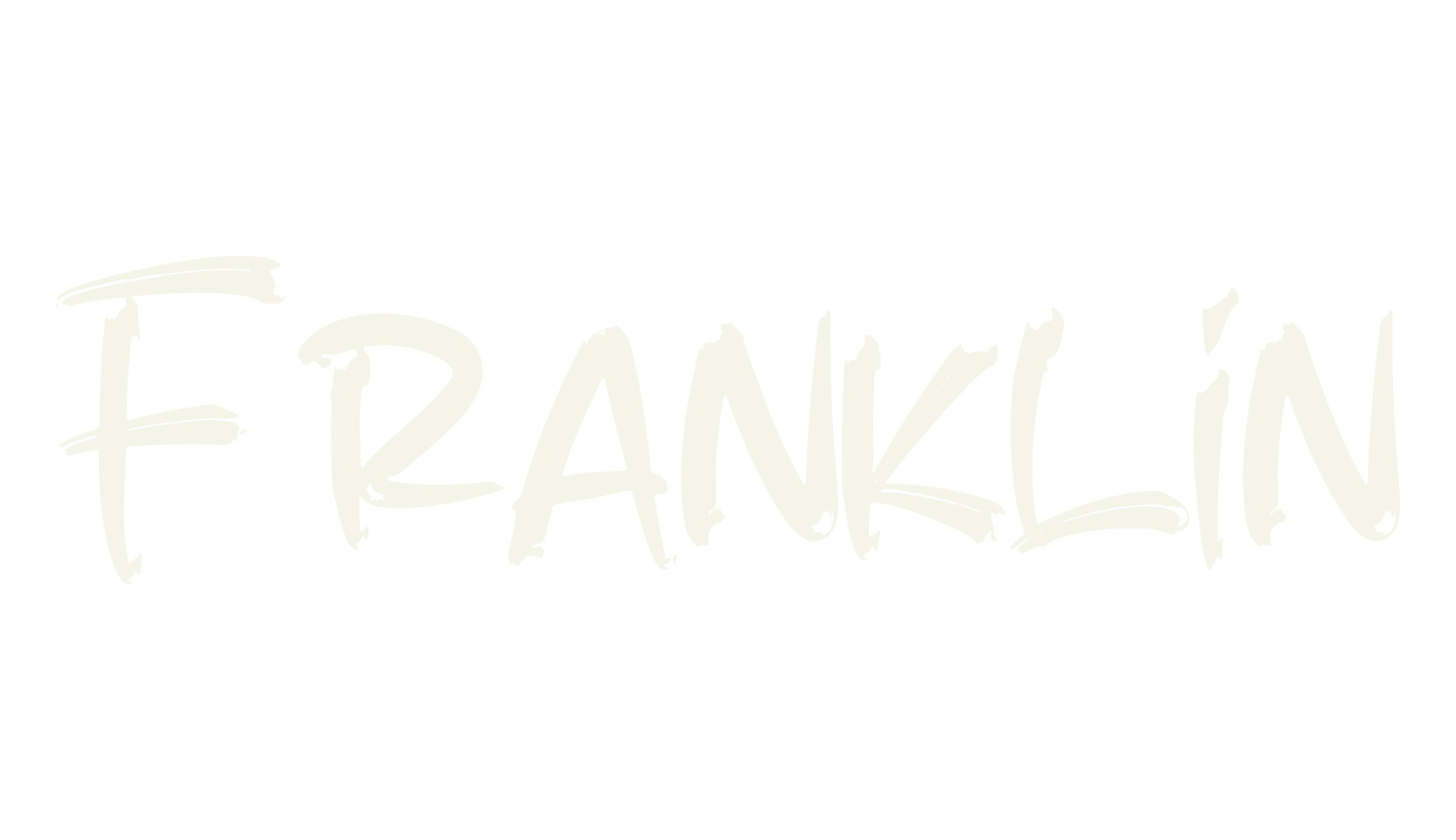 Franklin, script font preview