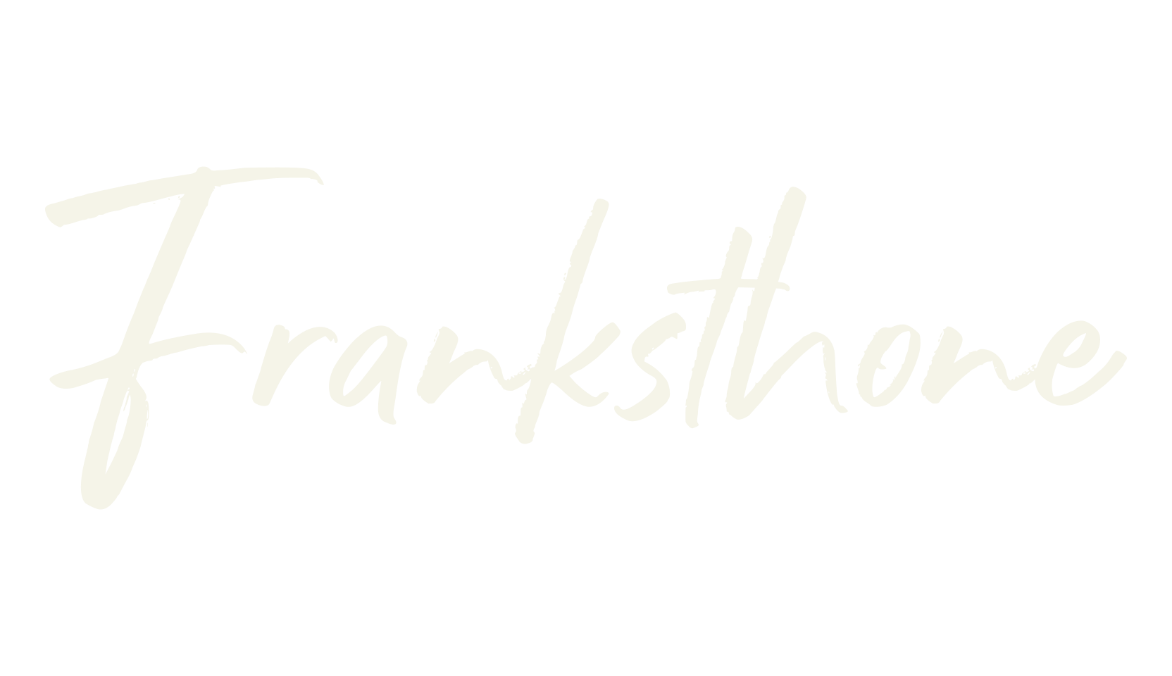 Franksthone, handwriting font preview