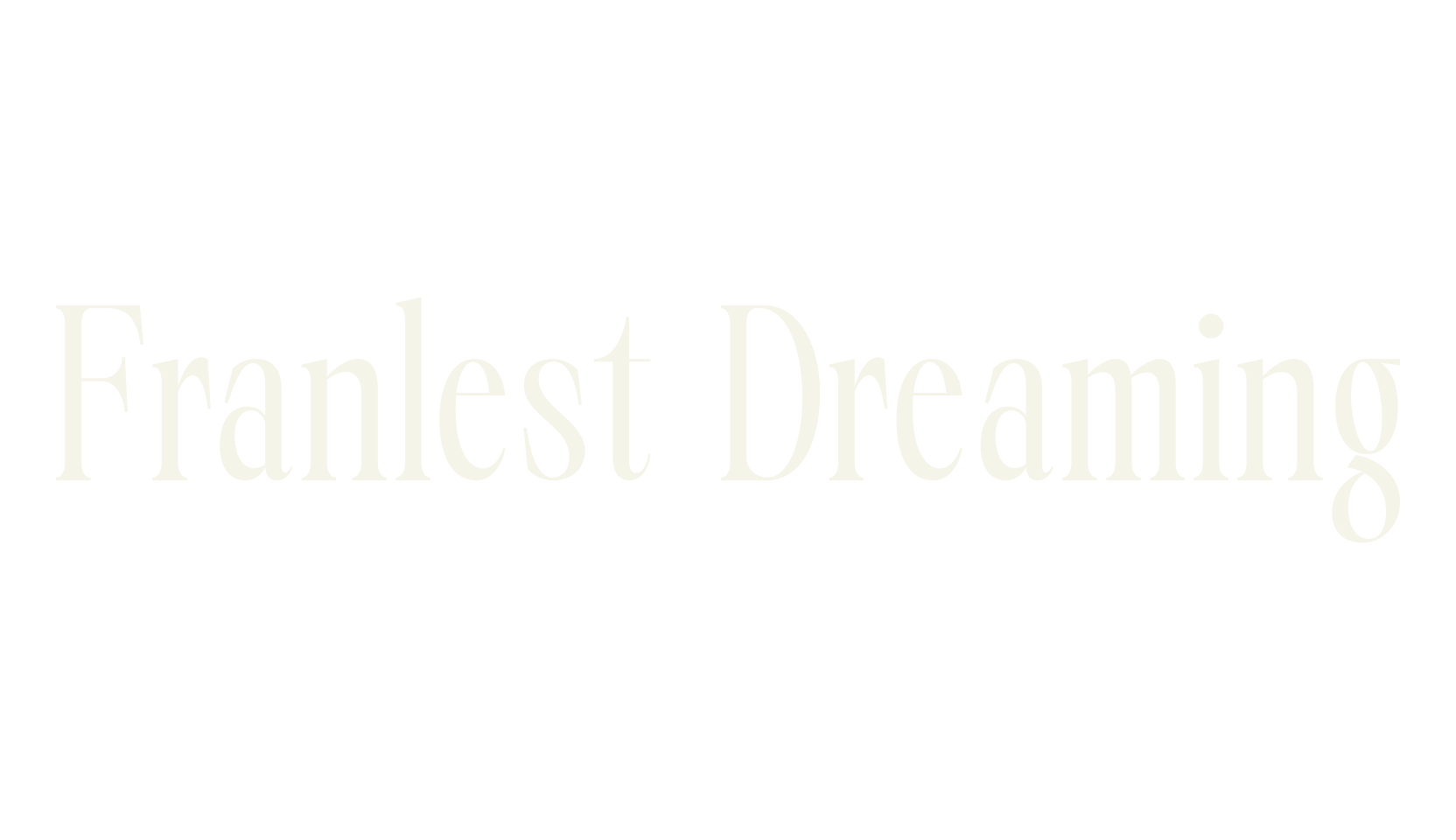 Franlest Dreaming, serif font preview