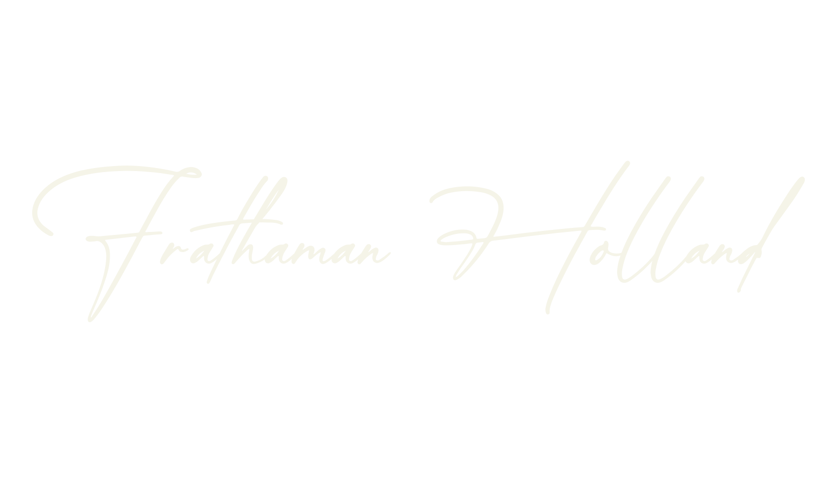 Frathaman Holland, script font preview
