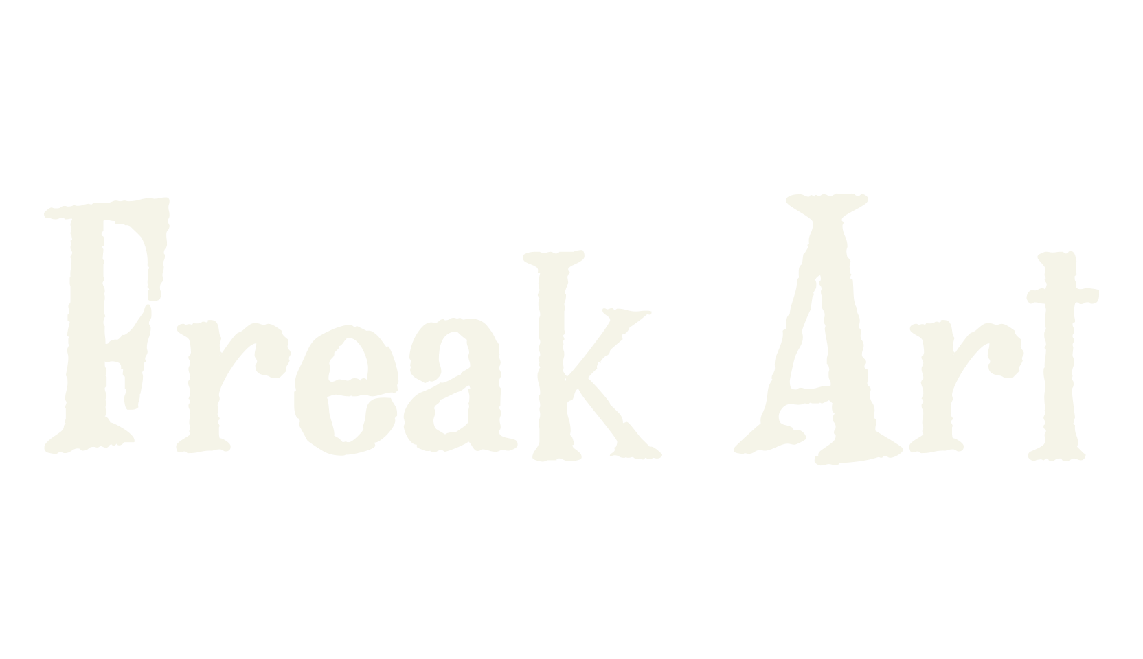 Freak Art, handwritten font preview