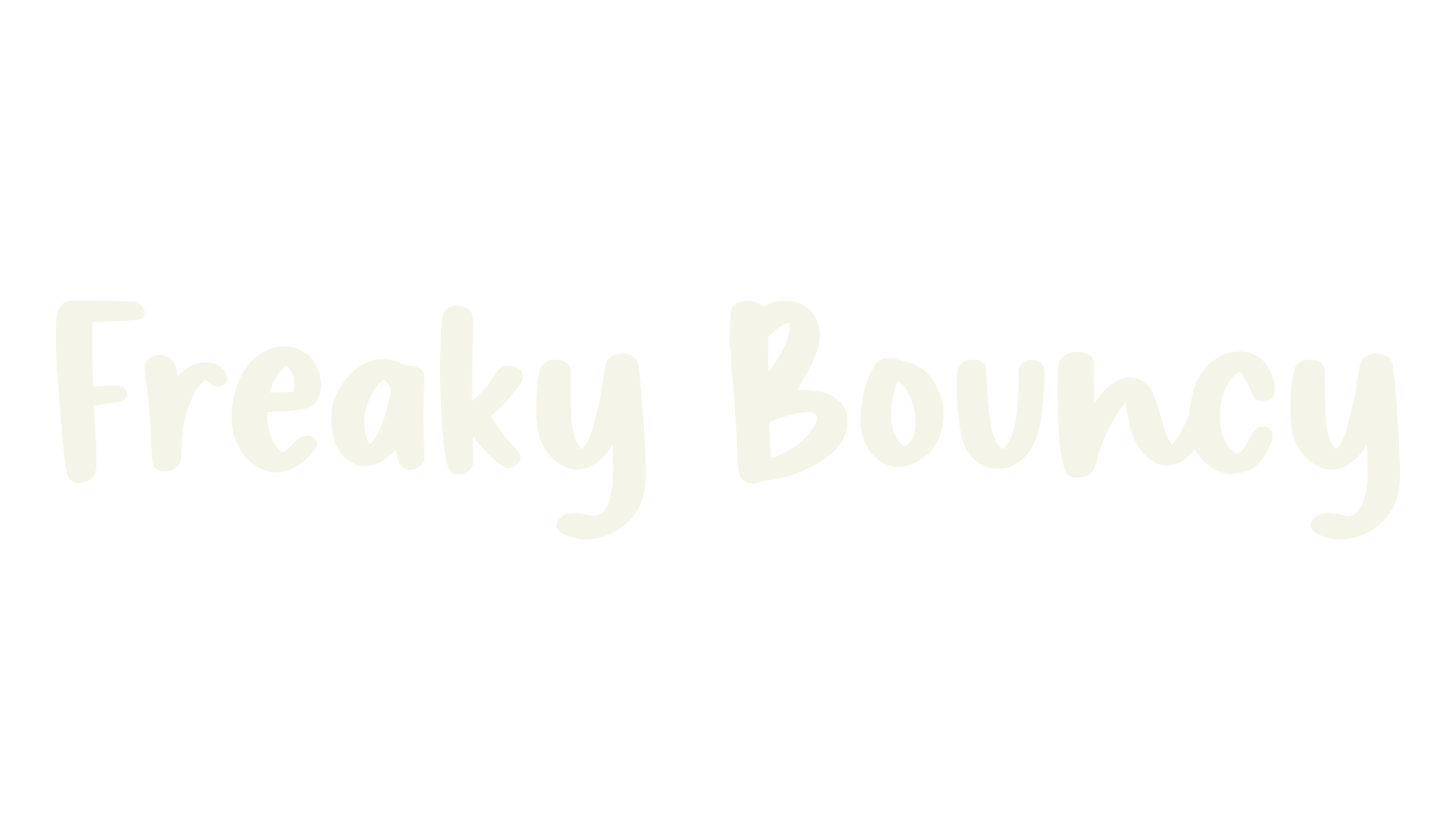 Freaky Bouncy, fancy font preview