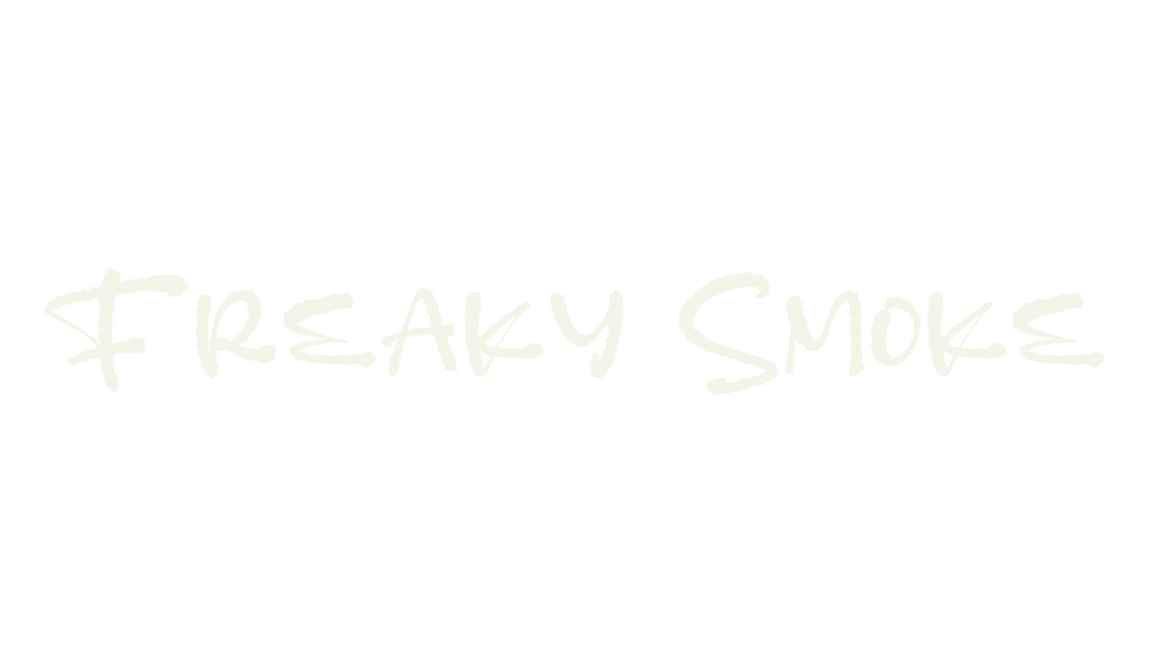 Freaky Smoke, script font preview