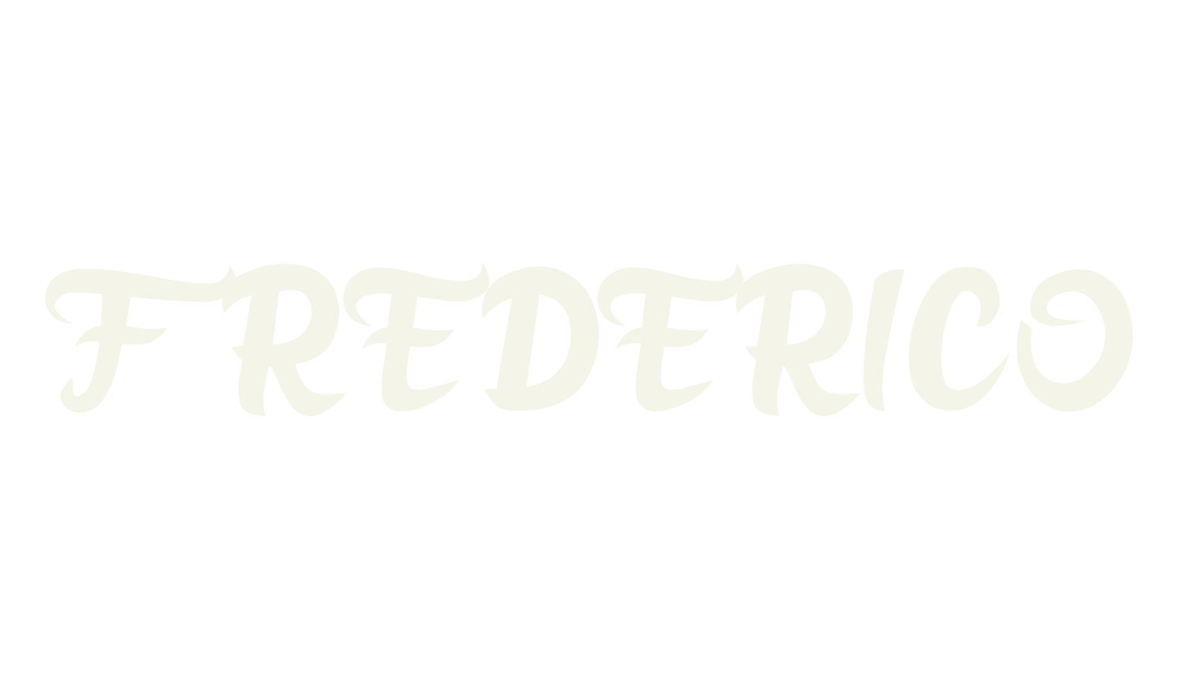 FREDERICO, cool font preview