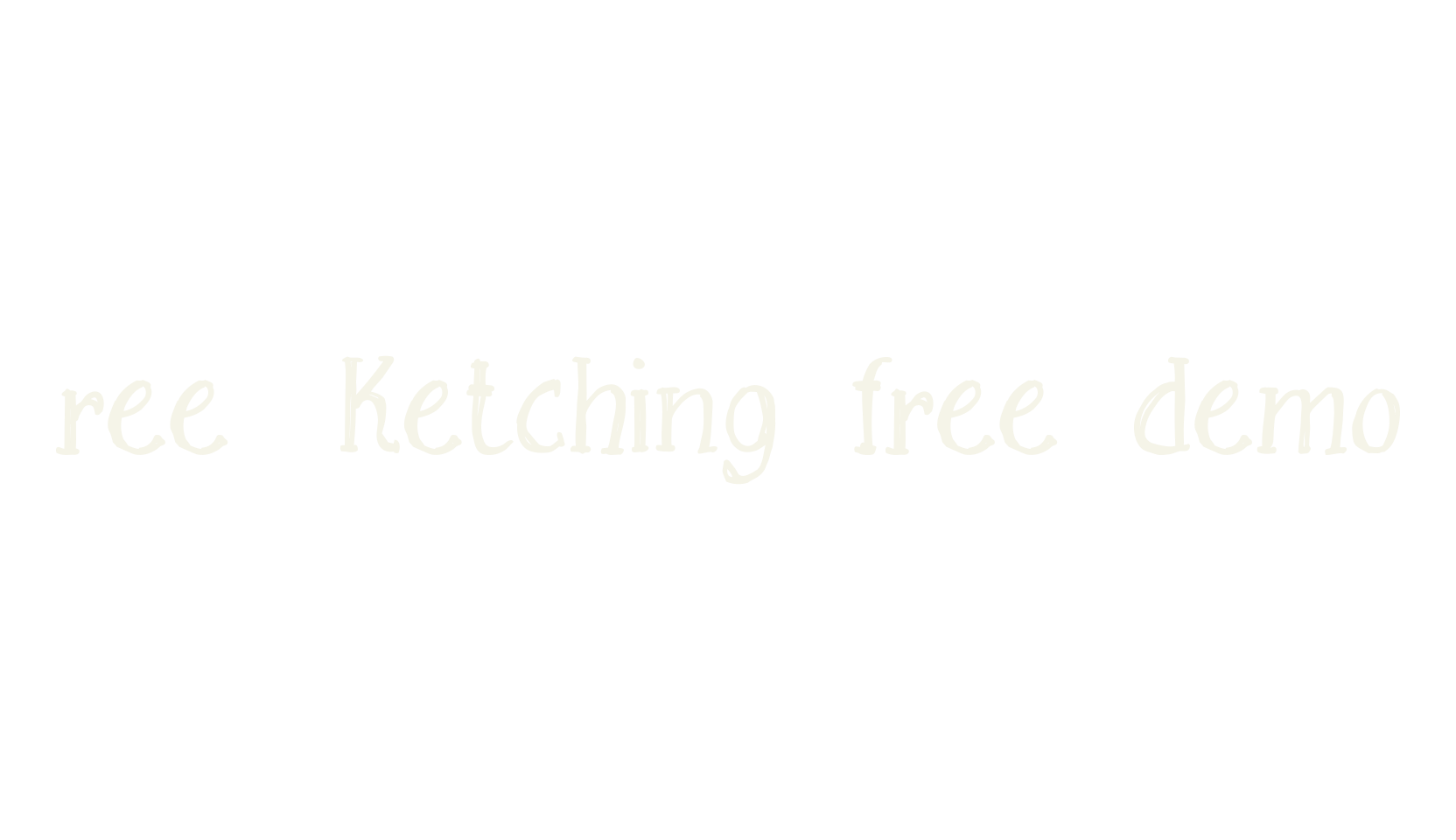 Free Sketching_free-demo, handwritten font preview