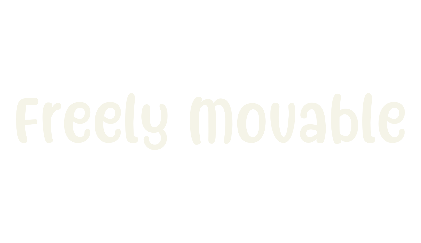 Freely Movable, display market font preview