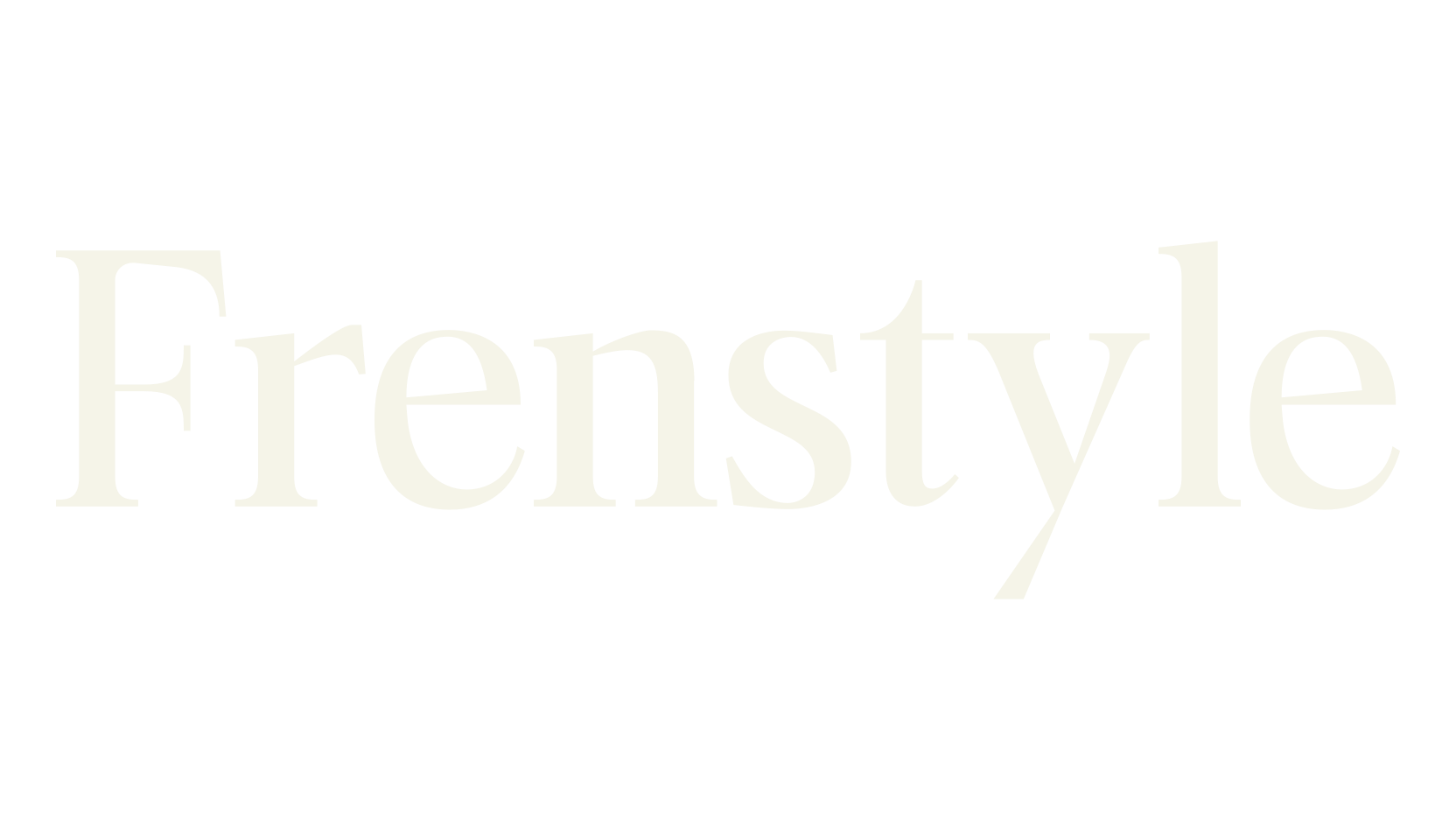 Frenstyle, serif font preview