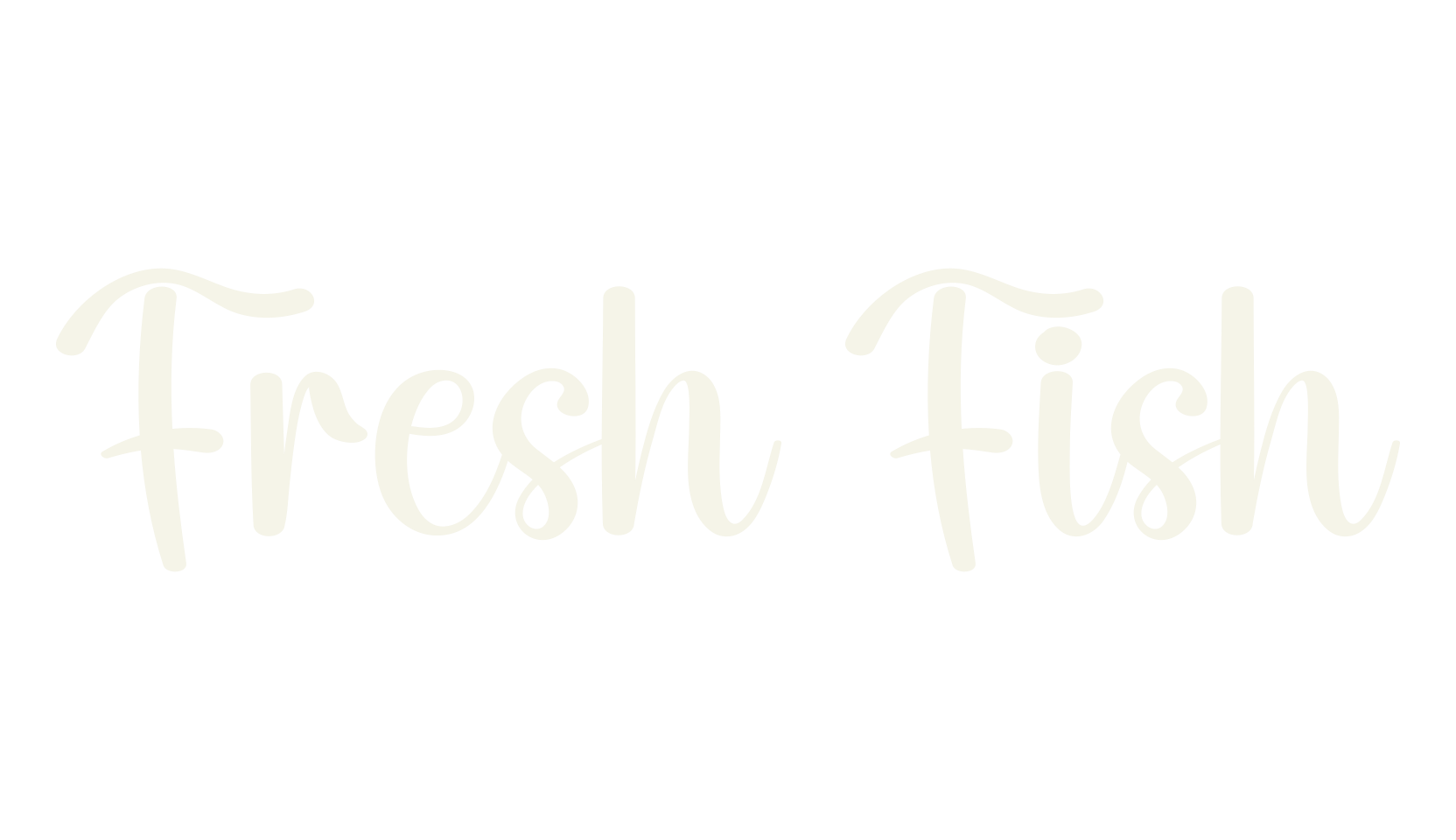 Fresh Fish, calligraphy font preview