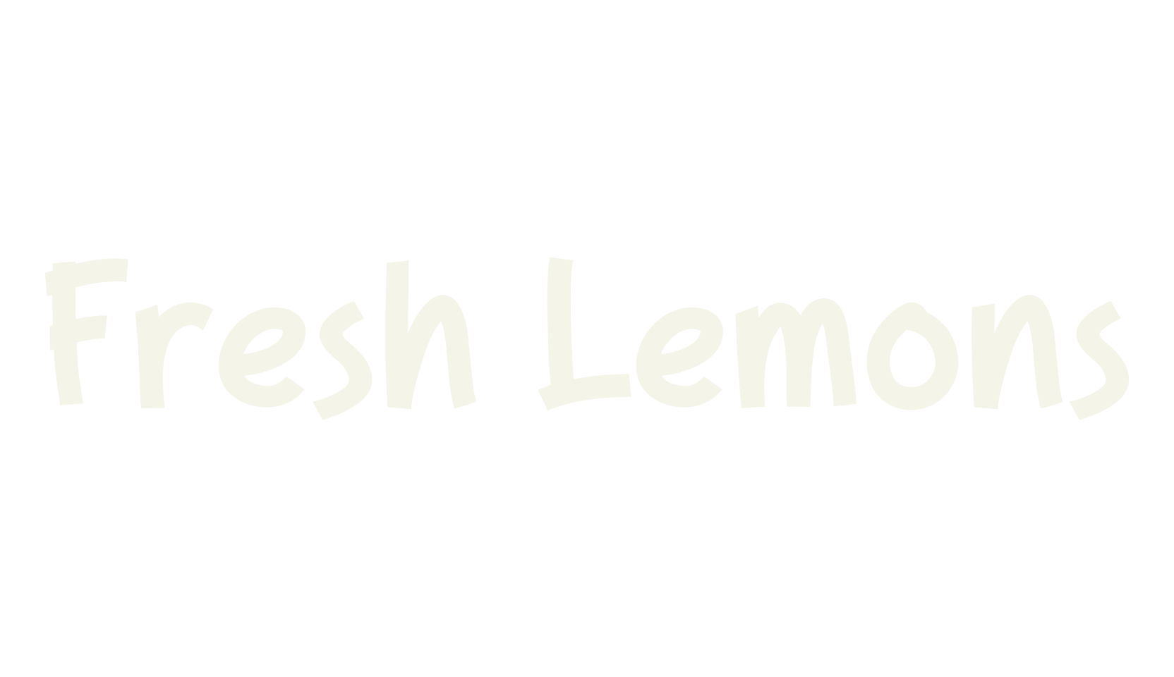 Fresh Lemons, funky font preview