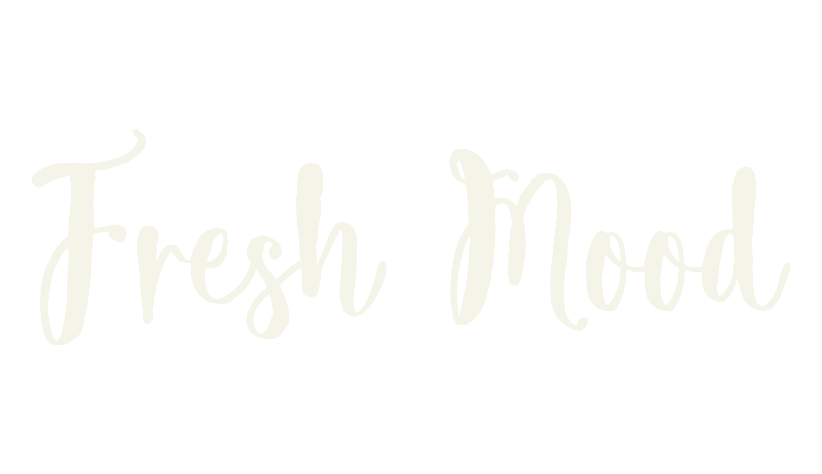 Fresh Mood, brush font preview