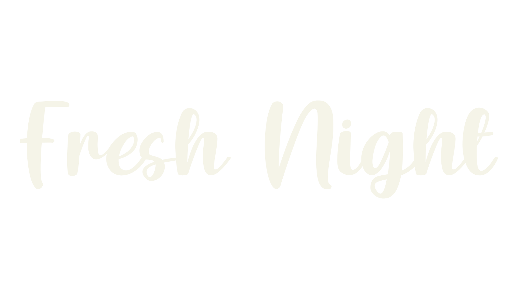 Fresh Night, pretty font preview