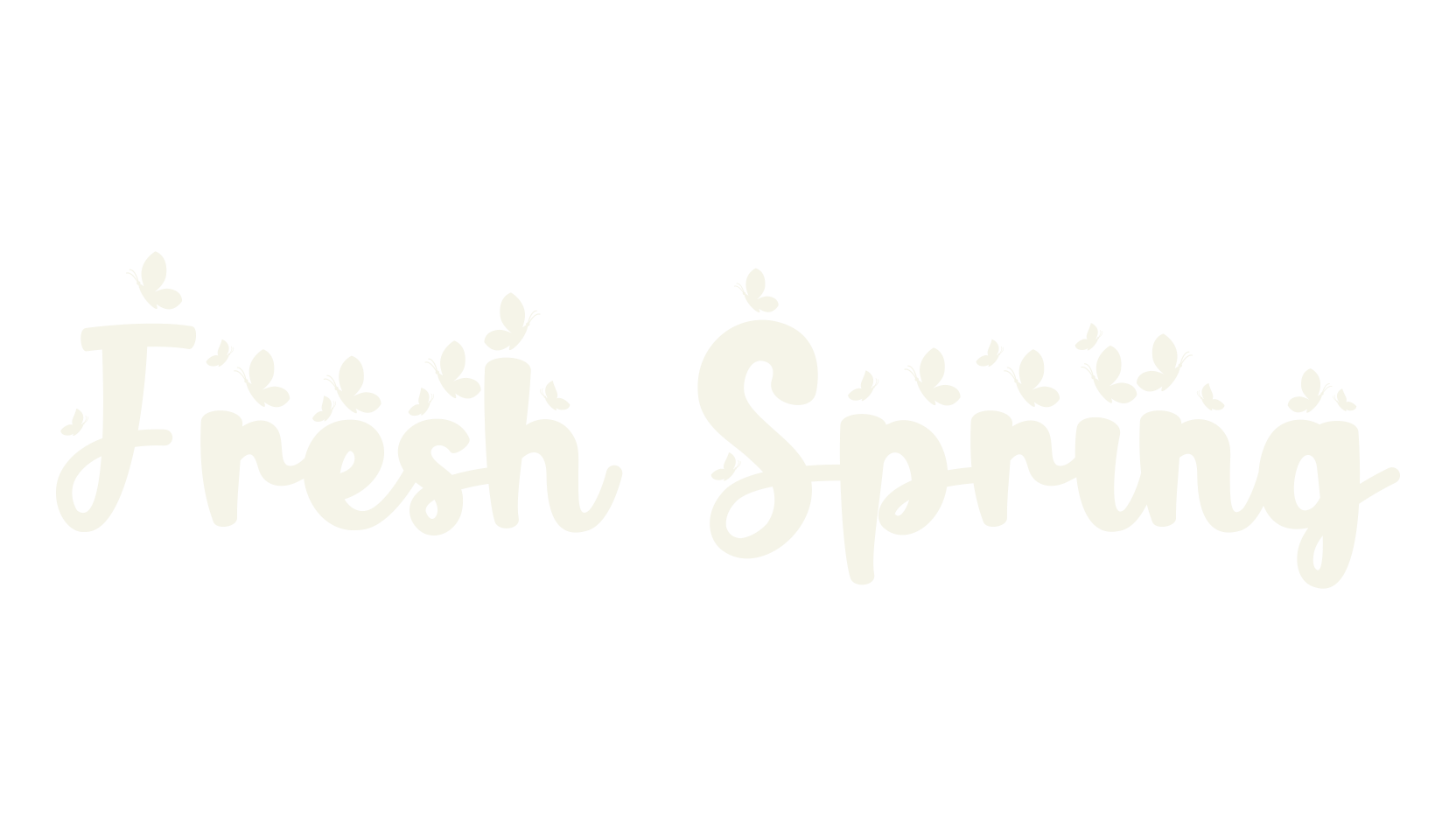Fresh Spring, display market font preview