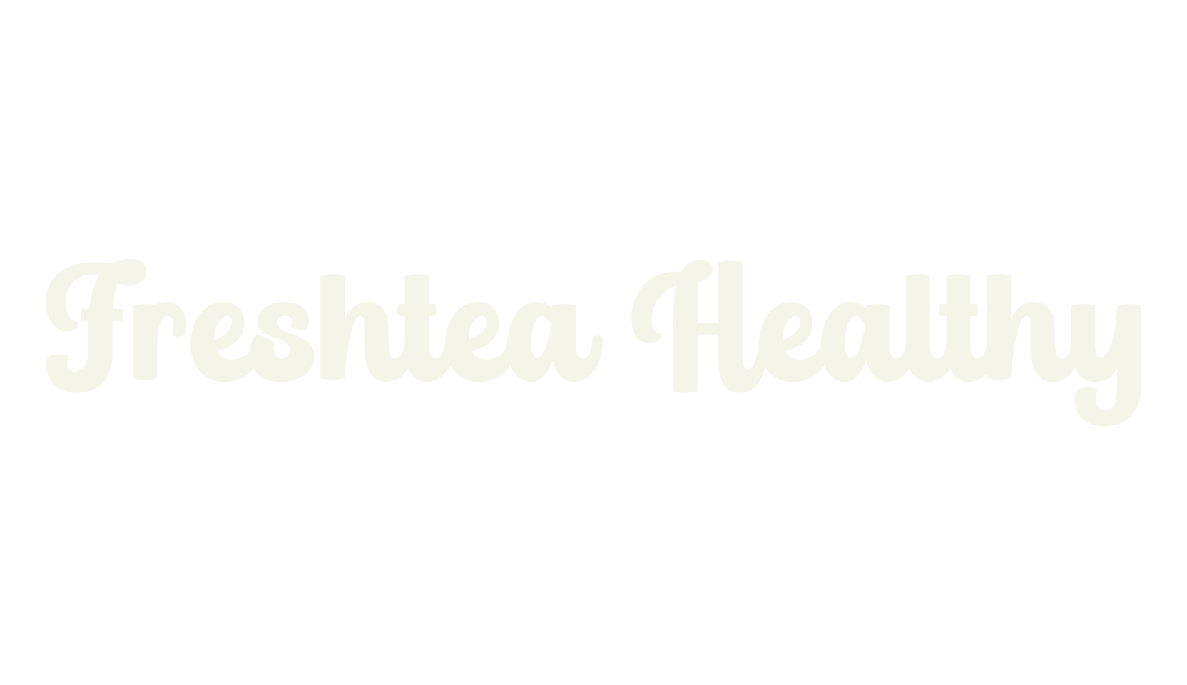 Freshtea Healthy, lettering font preview