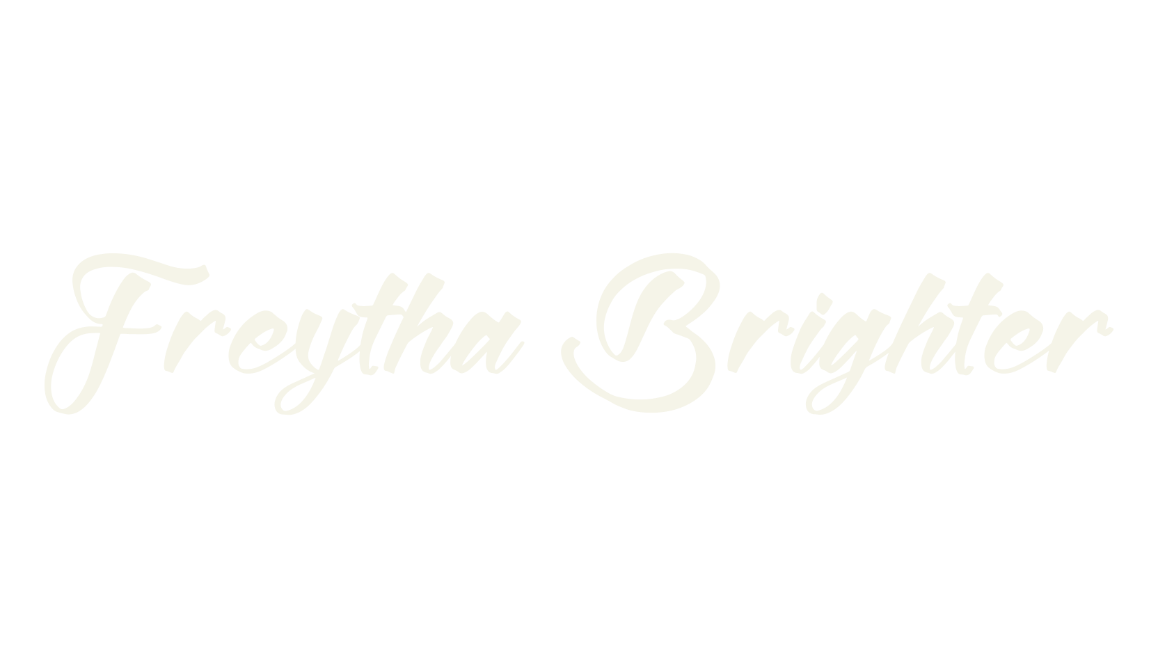 Freytha Brighter, script font preview