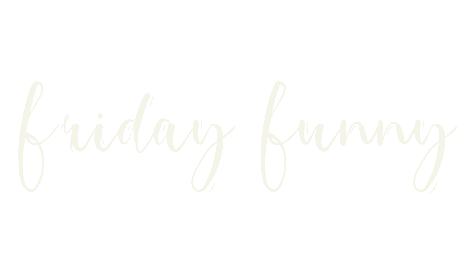 Friday Funny, cute font preview
