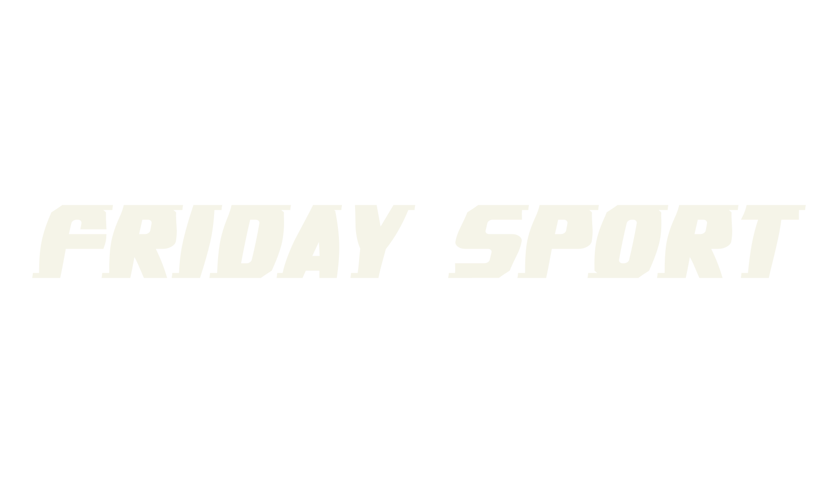 Friday Sport, sports font preview