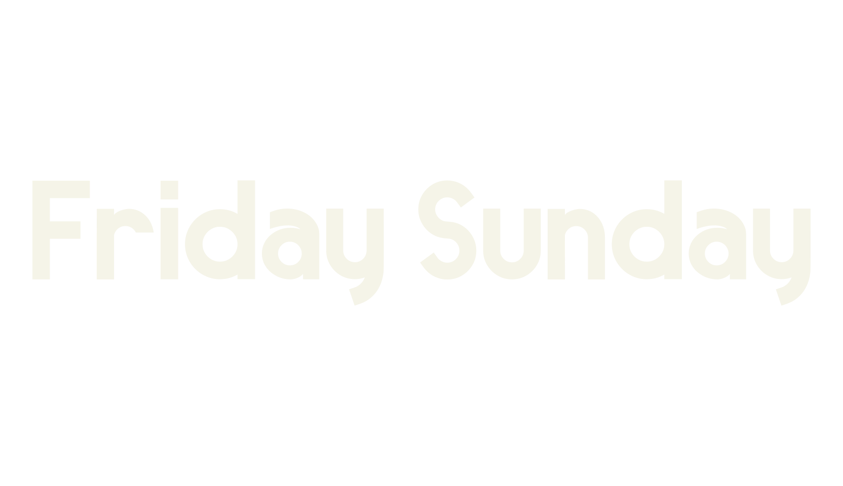 Friday Sunday, sans serif font preview