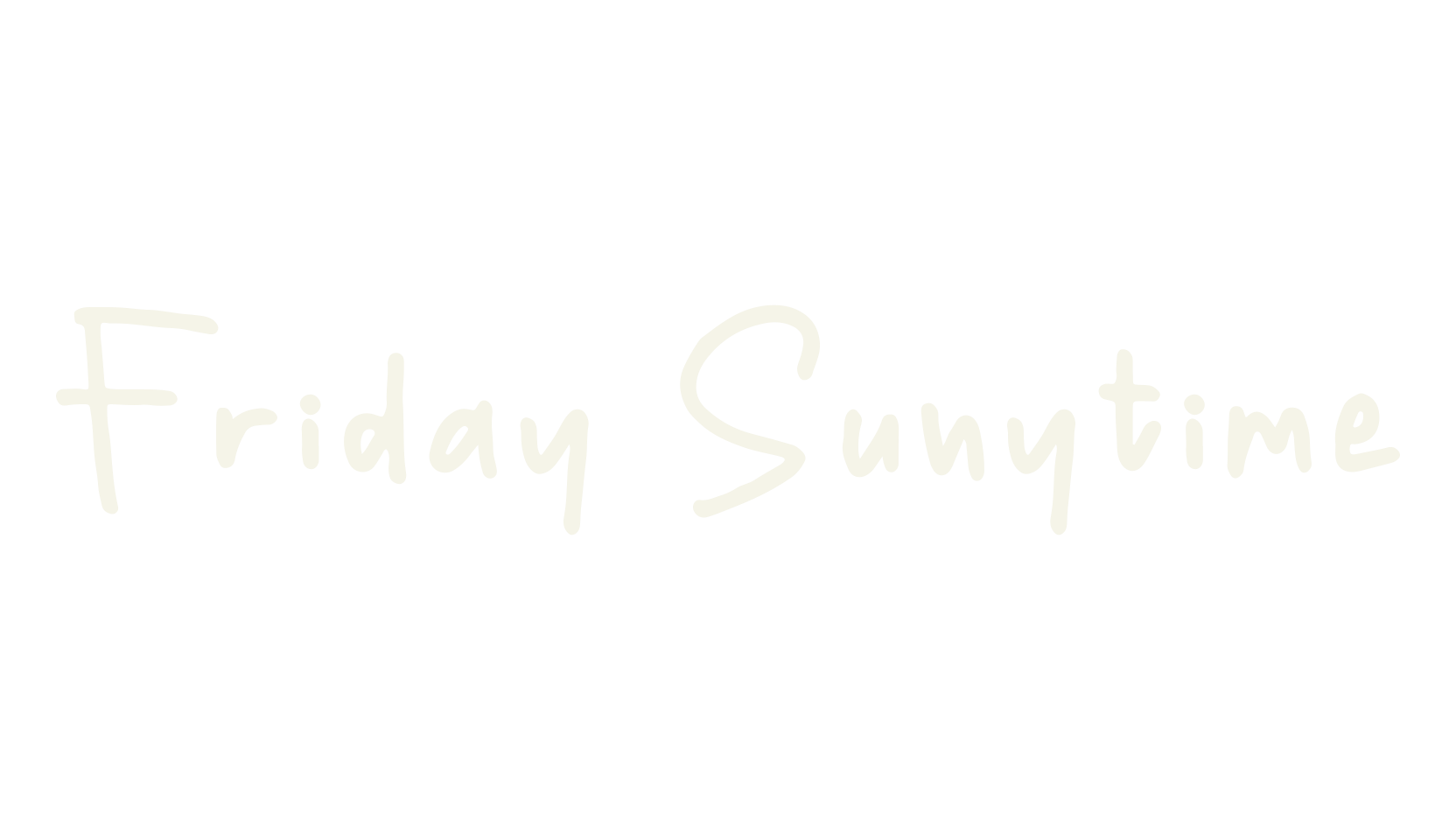Friday Sunytime, script font preview