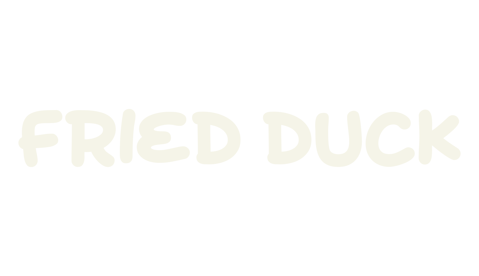 Fried Duck, handwritten font preview