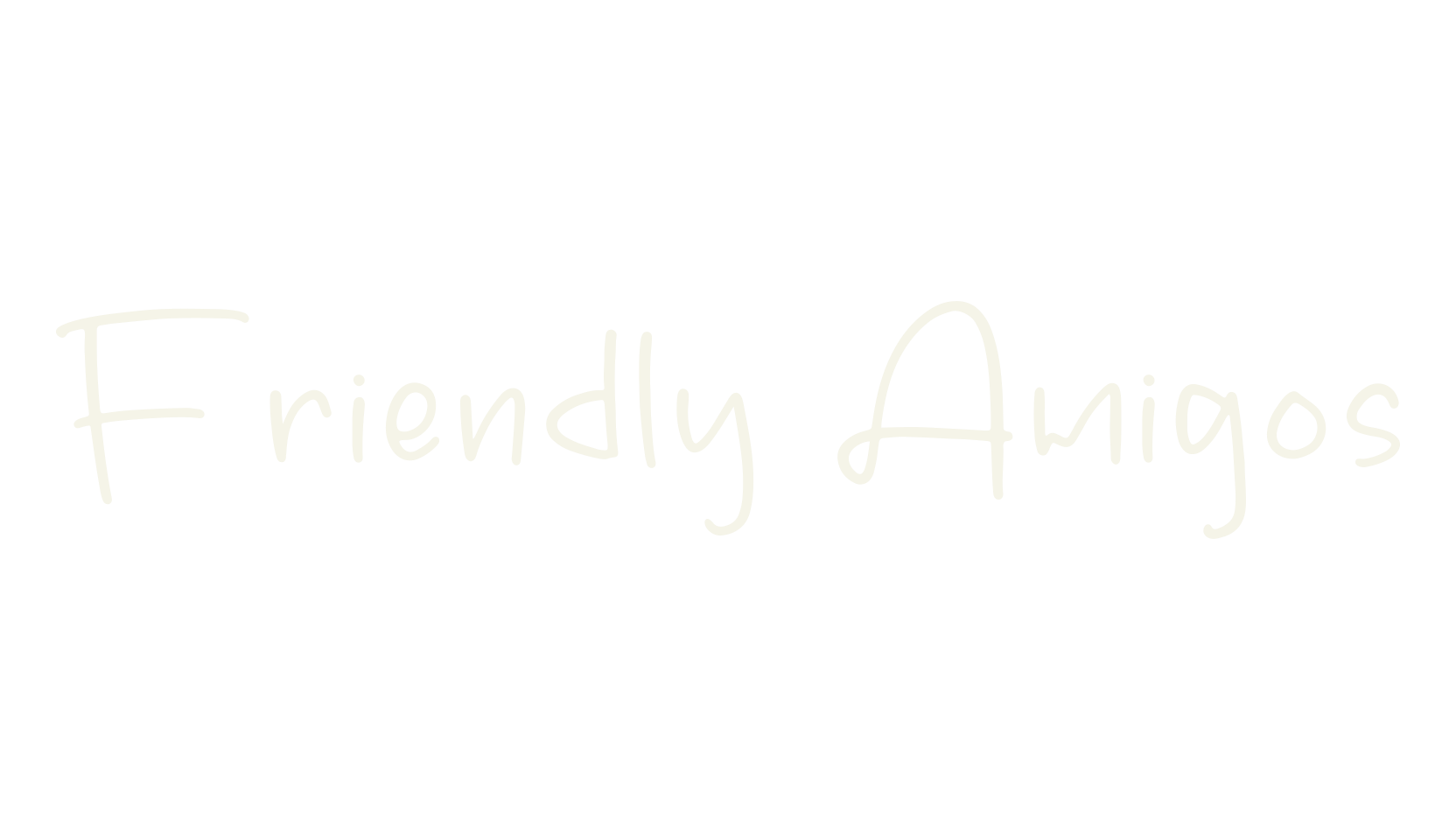 Friendly Amigos, handwriting font preview
